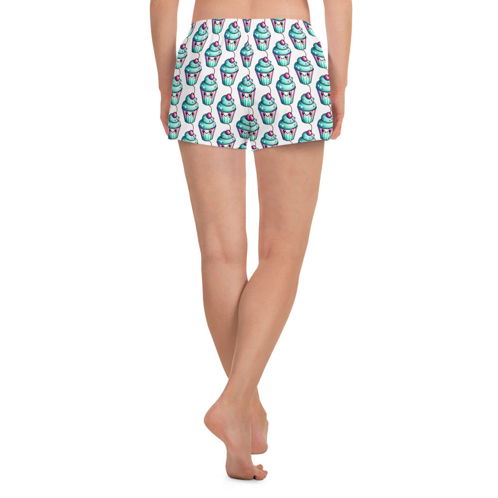 Little Cupcakes Women’s Recycled Athletic Shorts - Premium shorts from Wanna Freestyle - Just $29.95! Shop now at Wanna Freestyle