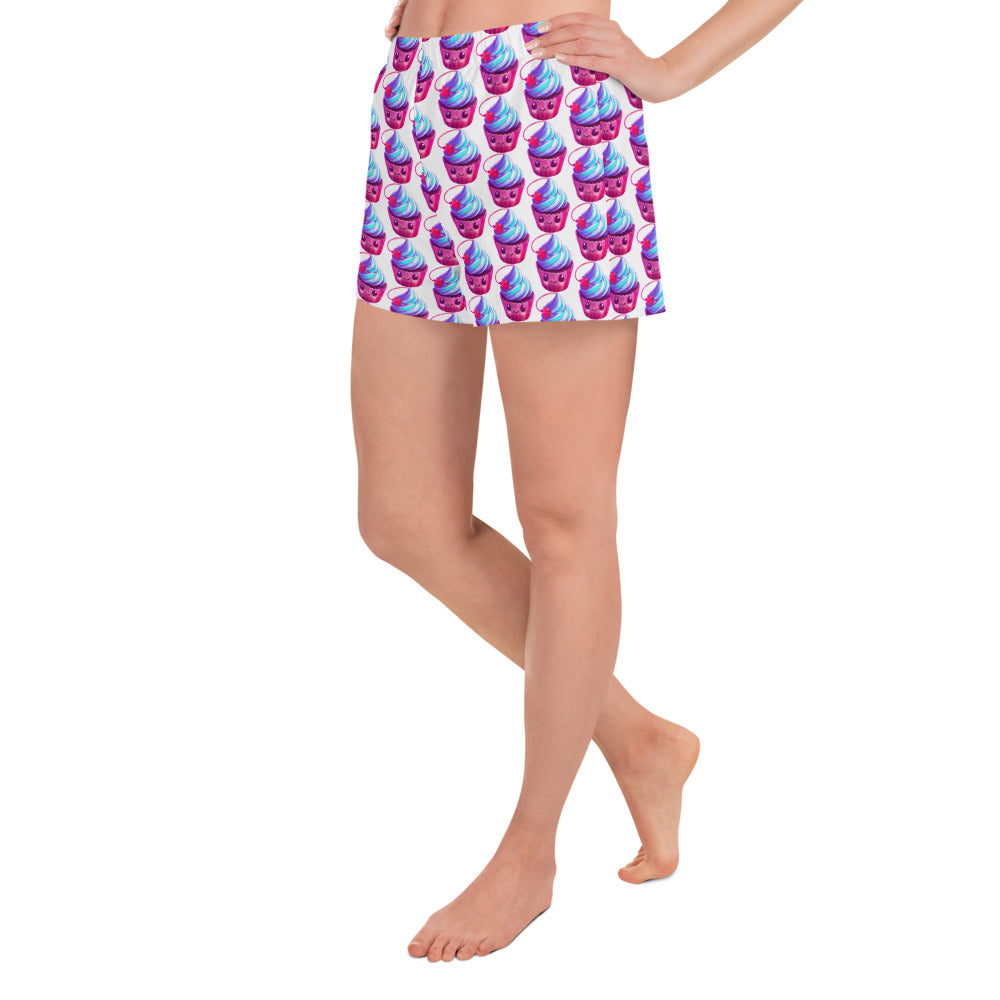 Little Cupcakes 2 Women’s Recycled Athletic Shorts - Premium shorts from Wanna Freestyle - Just $29.95! Shop now at Wanna Freestyle