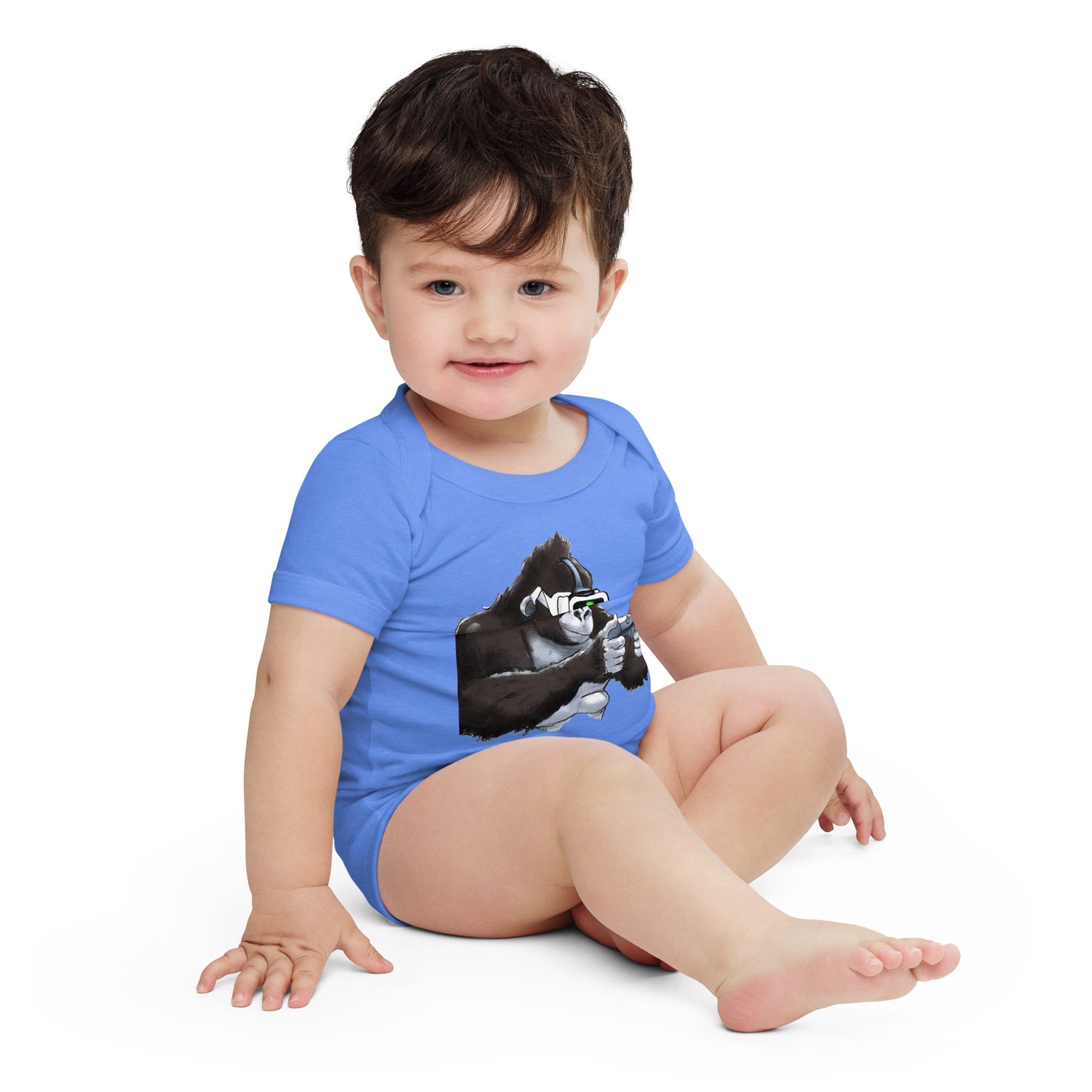 Gorilla Tag Baby short sleeve one piece - Premium T-Shirt from Wanna Freestyle Designs - Just $19.99! Shop now at Wanna Freestyle Designs