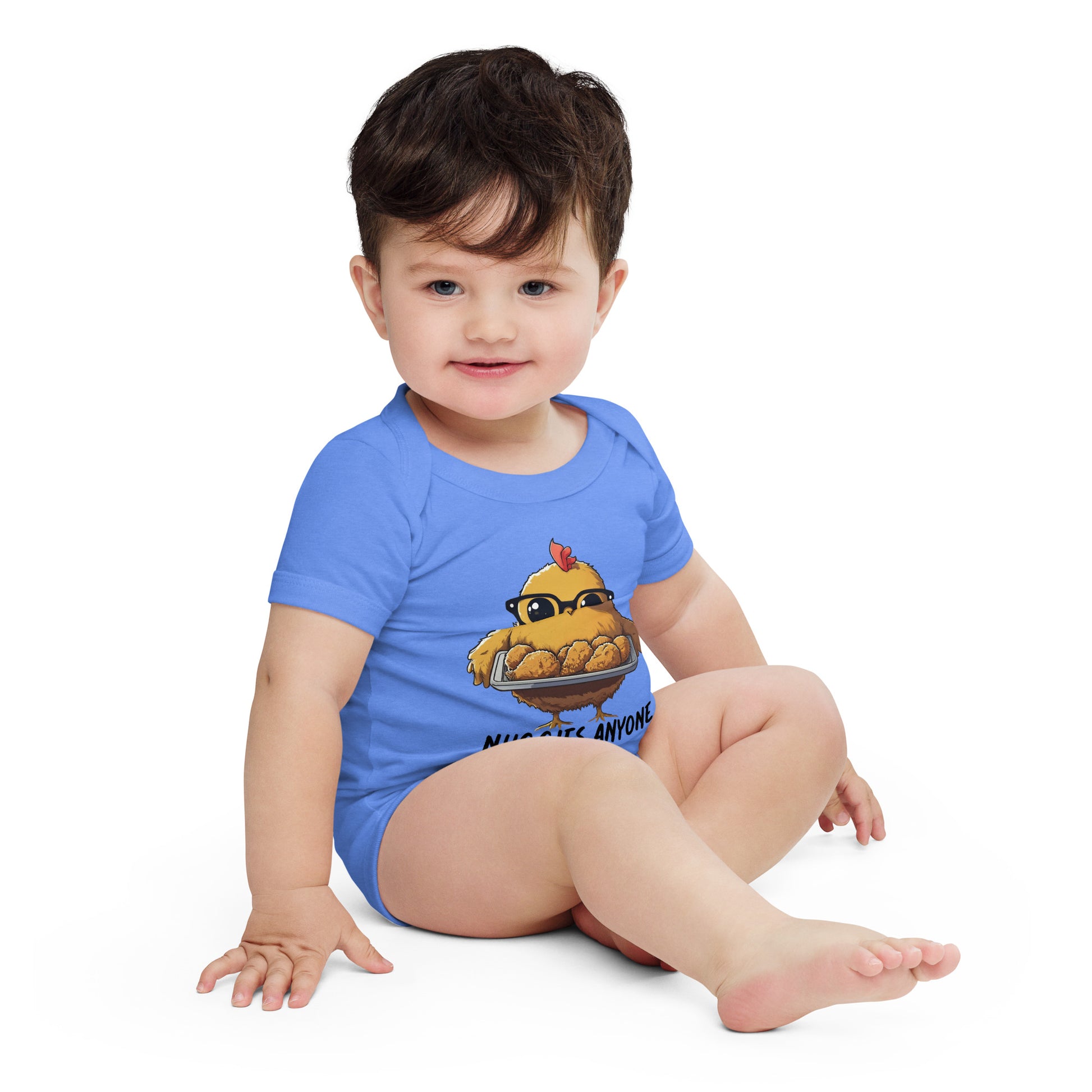 Nuggies Anyone Baby short sleeve one piece - Premium T-Shirt from Wanna Freestyle Designs - Just $19.99! Shop now at Wanna Freestyle Designs