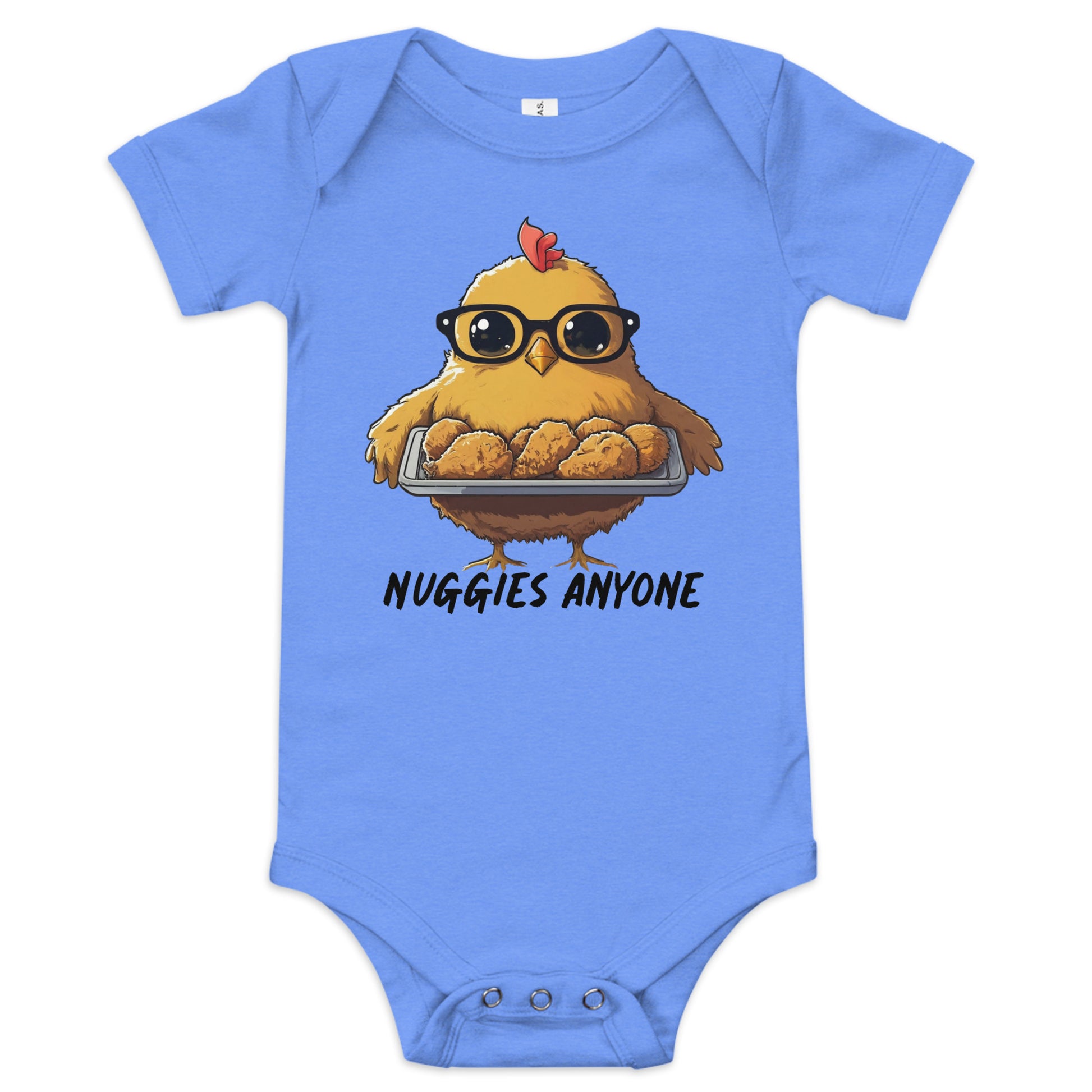 Nuggies Anyone Baby short sleeve one piece - Premium T-Shirt from Wanna Freestyle Designs - Just $19.99! Shop now at Wanna Freestyle Designs