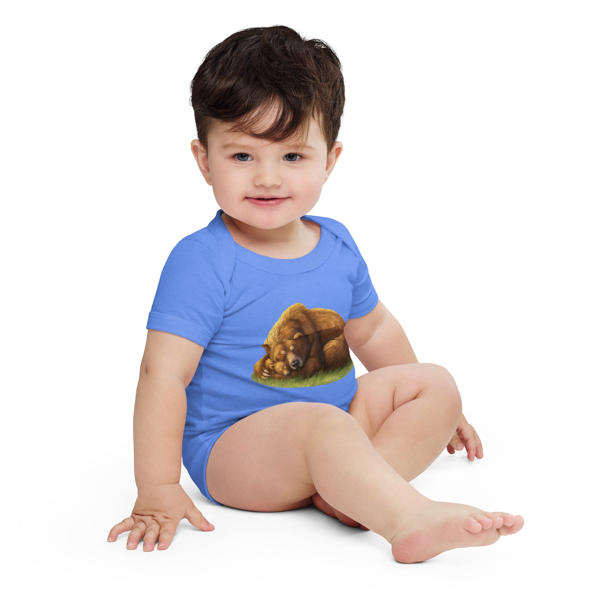 Mama and Baby Bear 2 Baby short sleeve one piece - Premium T-Shirt from Wanna Freestyle Designs - Just $19.99! Shop now at Wanna Freestyle Designs