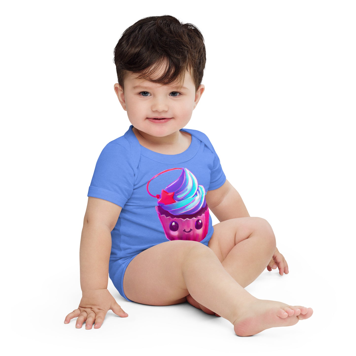 Little Cupcake 2 Baby short sleeve one piece - Premium T-Shirt from Wanna Freestyle Designs - Just $19.99! Shop now at Wanna Freestyle Designs