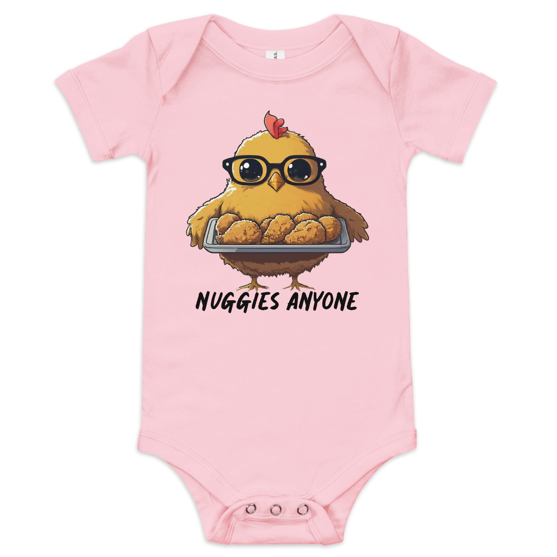 Nuggies Anyone Baby short sleeve one piece - Premium T-Shirt from Wanna Freestyle Designs - Just $19.99! Shop now at Wanna Freestyle Designs