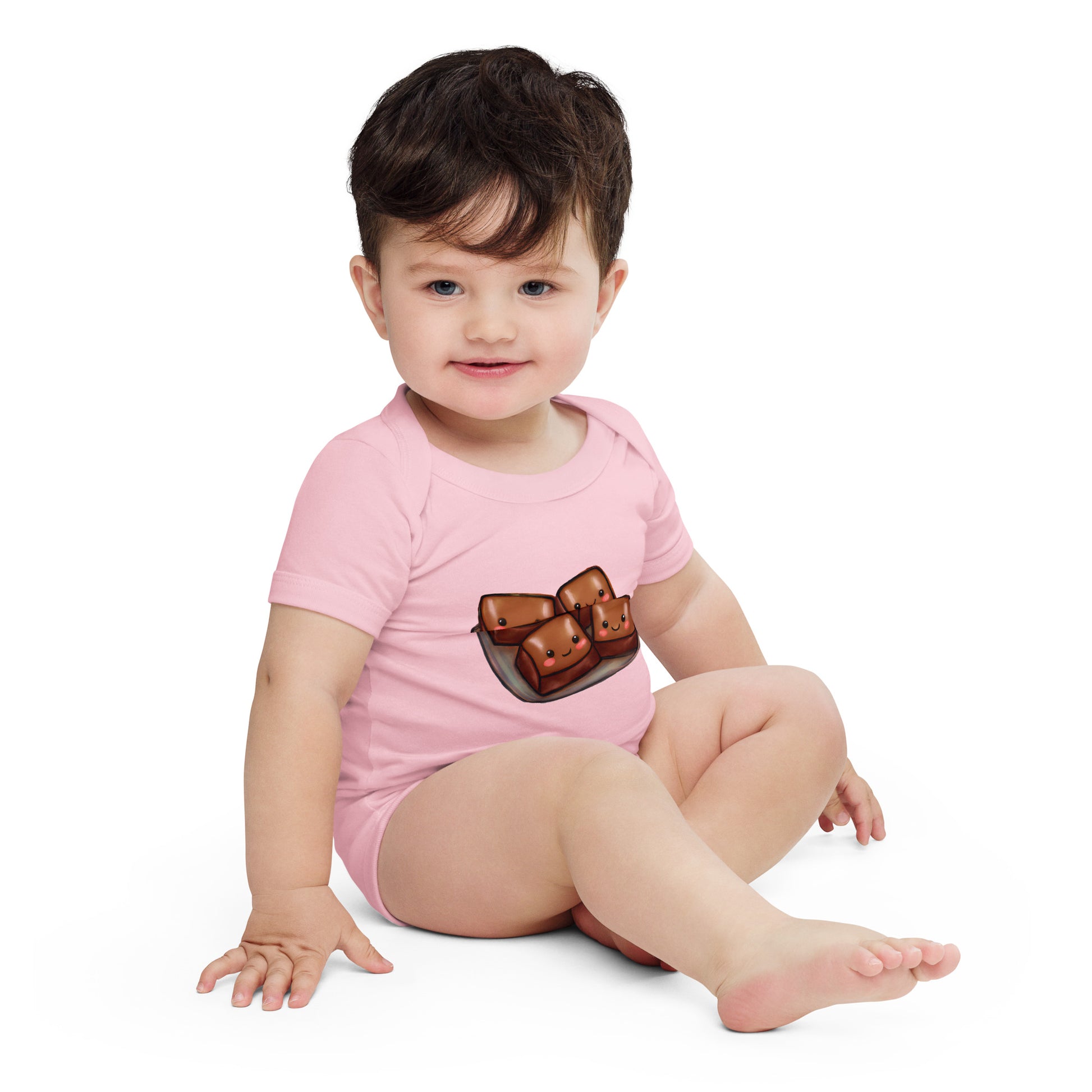 Adorable Brownies Baby short sleeve one piece - Premium T-Shirt from Wanna Freestyle Designs - Just $19.99! Shop now at Wanna Freestyle Designs