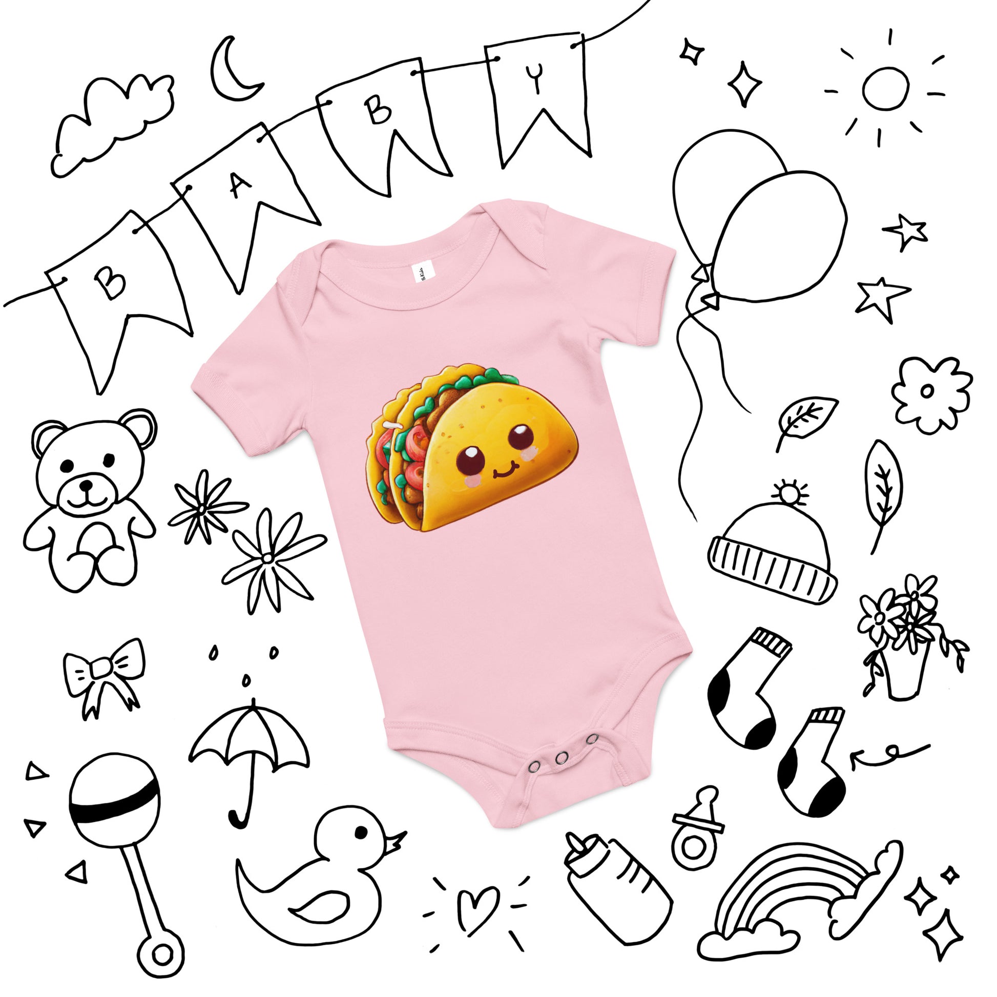 Little Tacos Baby short sleeve one piece - Premium T-Shirt from Wanna Freestyle Designs - Just $19.99! Shop now at Wanna Freestyle Designs