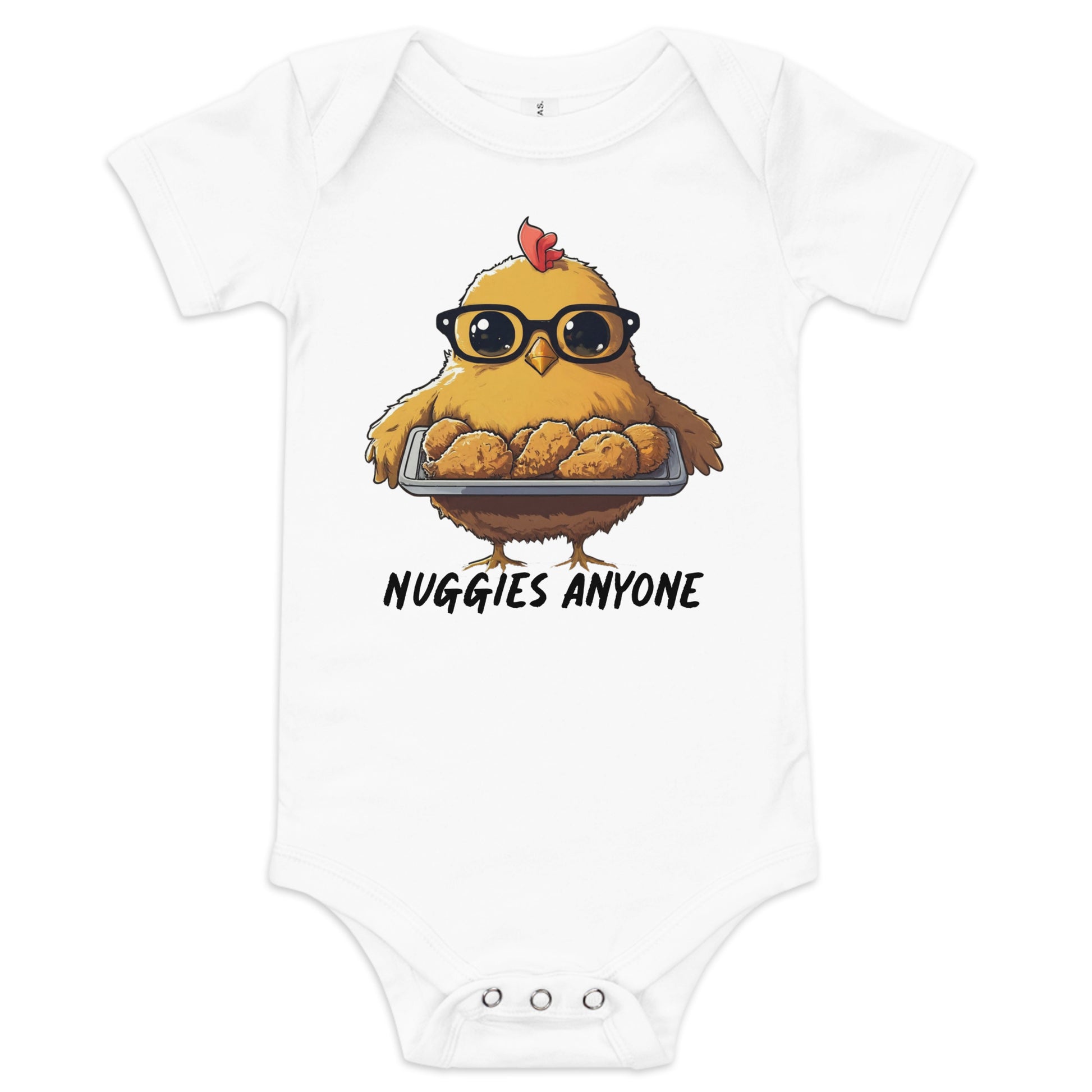 Nuggies Anyone Baby short sleeve one piece - Premium T-Shirt from Wanna Freestyle Designs - Just $19.99! Shop now at Wanna Freestyle Designs