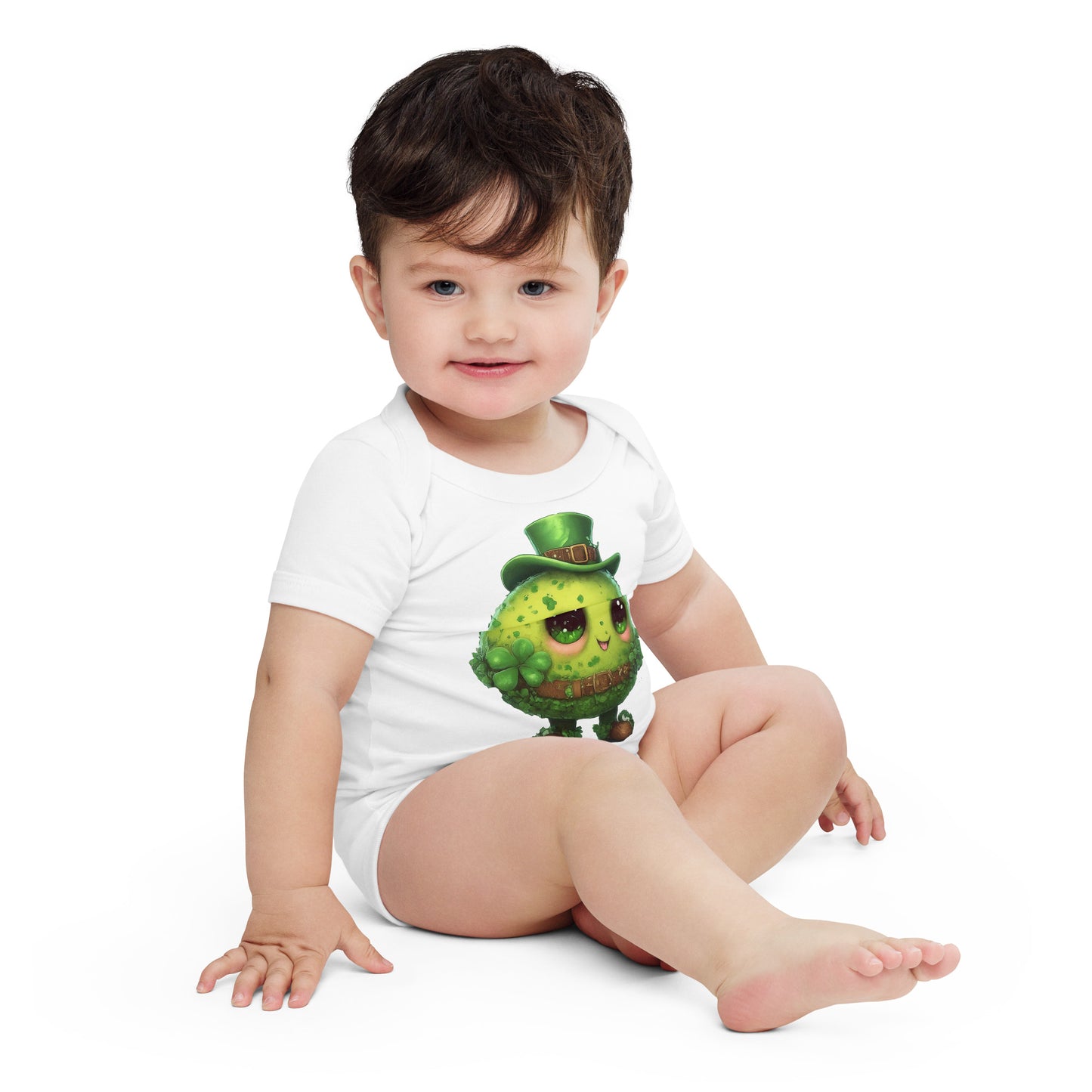 Kawaii Shamrock Baby short sleeve one piece - Premium T-Shirt from Wanna Freestyle Designs - Just $19.99! Shop now at Wanna Freestyle Designs