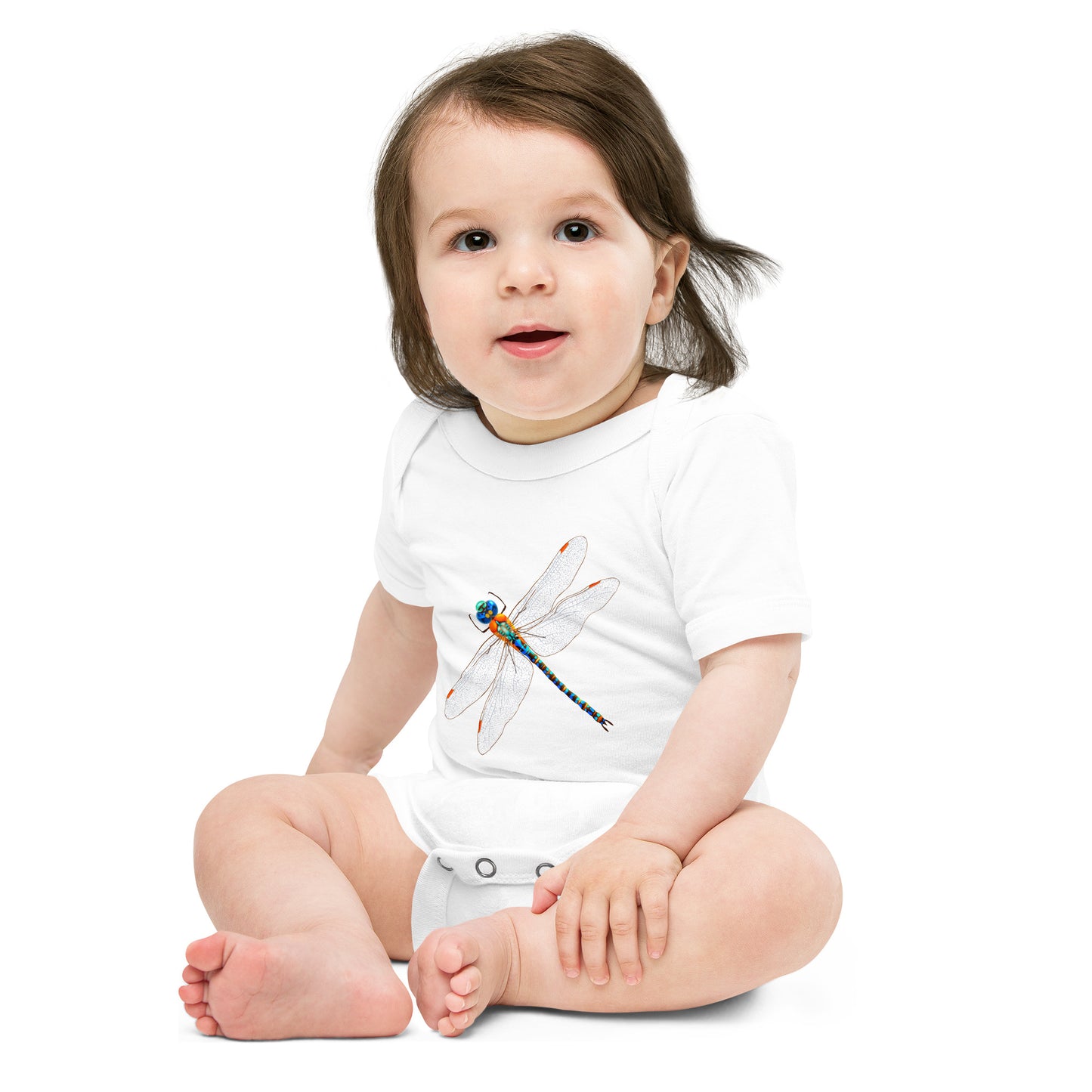 Dragonfly Baby short sleeve one piece - Premium T-Shirt from Wanna Freestyle Designs - Just $19.99! Shop now at Wanna Freestyle Designs