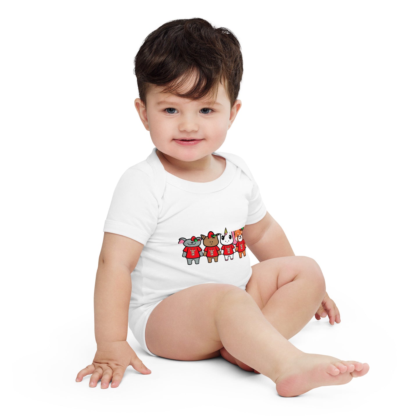 Lil Cappy and her Magical Friends Baby short sleeve one piece - Premium  from Wanna Freestyle Designs - Just $20! Shop now at Wanna Freestyle Designs