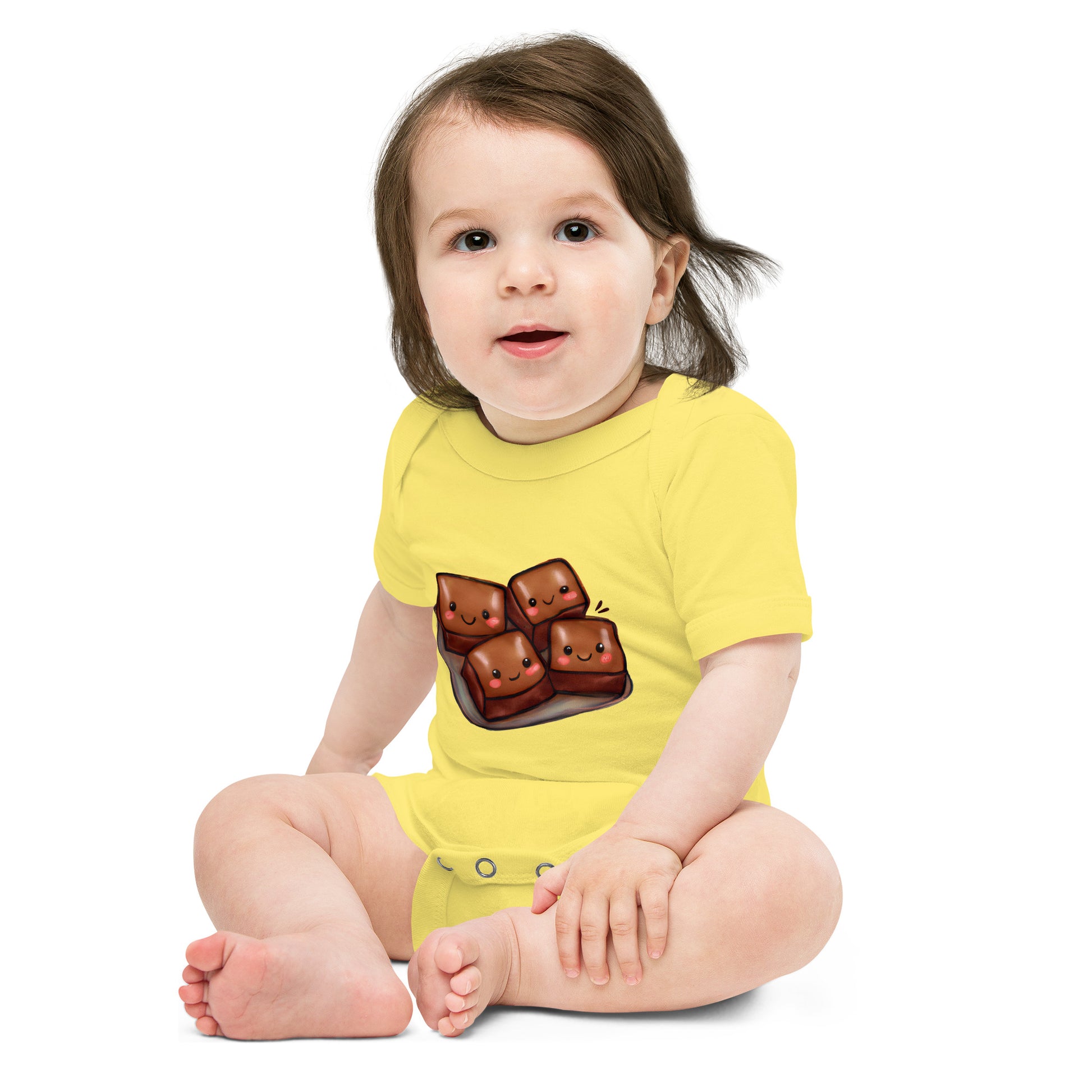 Adorable Brownies Baby short sleeve one piece - Premium T-Shirt from Wanna Freestyle Designs - Just $19.99! Shop now at Wanna Freestyle Designs