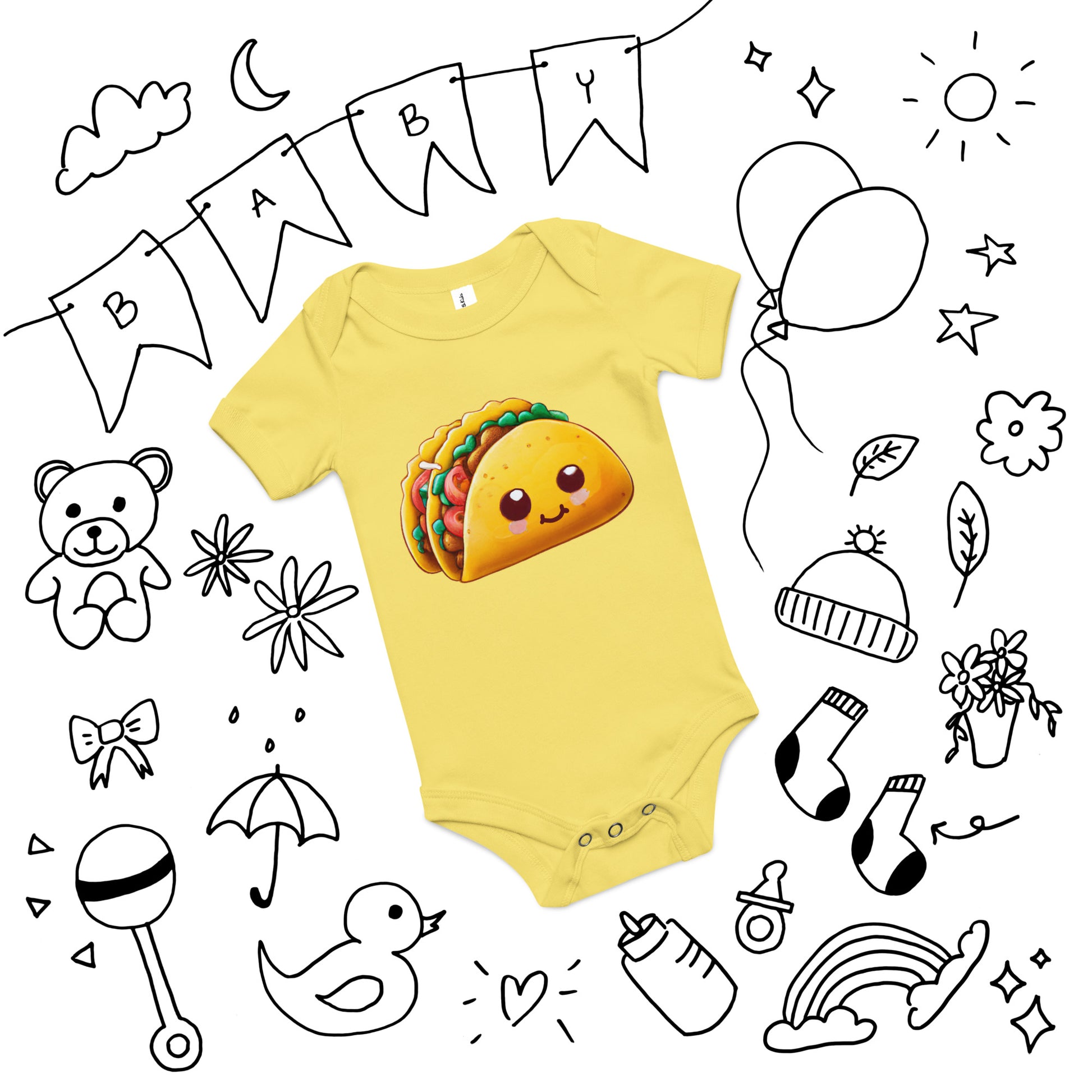 Little Tacos Baby short sleeve one piece - Premium T-Shirt from Wanna Freestyle Designs - Just $19.99! Shop now at Wanna Freestyle Designs