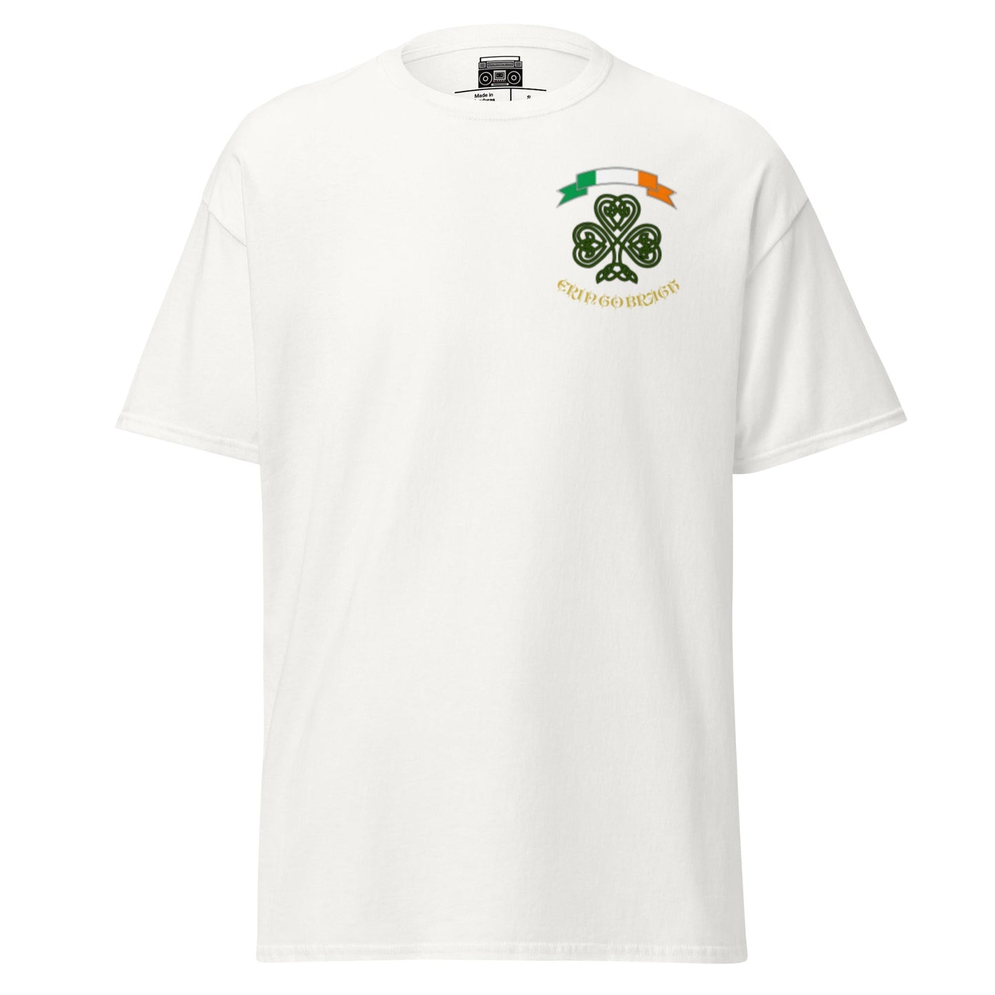 Erin Go Bragh Irish Banner Flag and Celtic Clover Men's classic tee - Premium T-Shirt from Wanna Freestyle - Just $19.99! Shop now at Wanna Freestyle