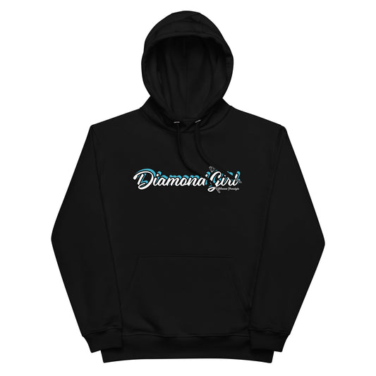 Diamond Girl Premium eco hoodie- Blue - Premium Hoodie from Wanna Freestyle - Just $55! Shop now at Wanna Freestyle