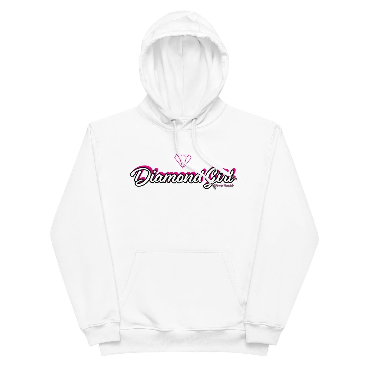 Diamond Girl Premium eco hoodie- Pink - Premium  from Wanna Freestyle - Just $55! Shop now at Wanna Freestyle