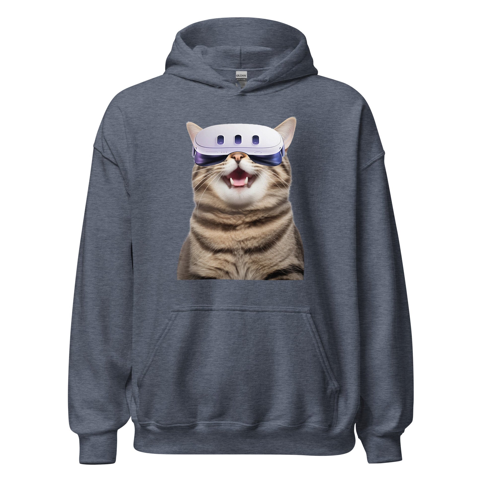 Oculus 3 VR Kitty Gamer Unisex Long Sleeve Hoodie - Premium Hoodie from Wanna Freestyle - Just $40! Shop now at Wanna Freestyle