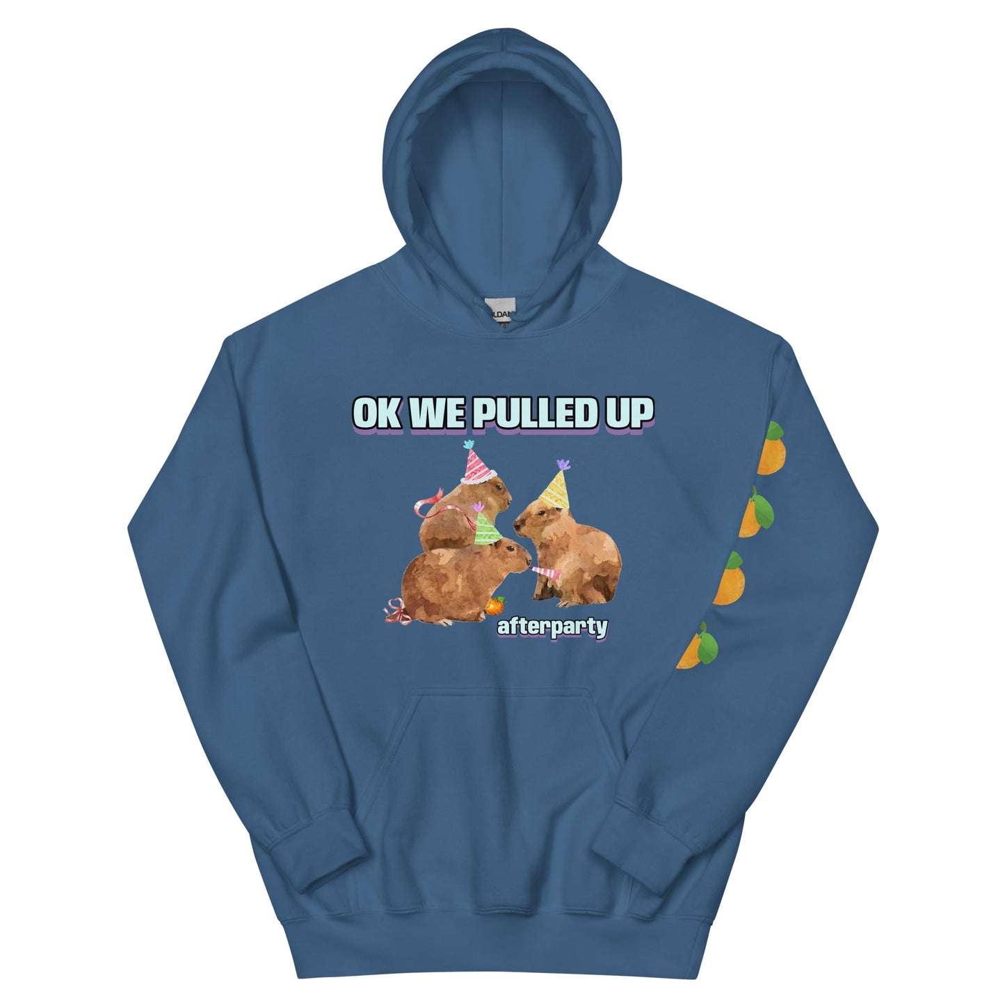 Ok We Pulled Up Capybara Afterparty Unisex Hoodie - Premium T-Shirt from Wanna Freestyle - Just $40! Shop now at Wanna Freestyle