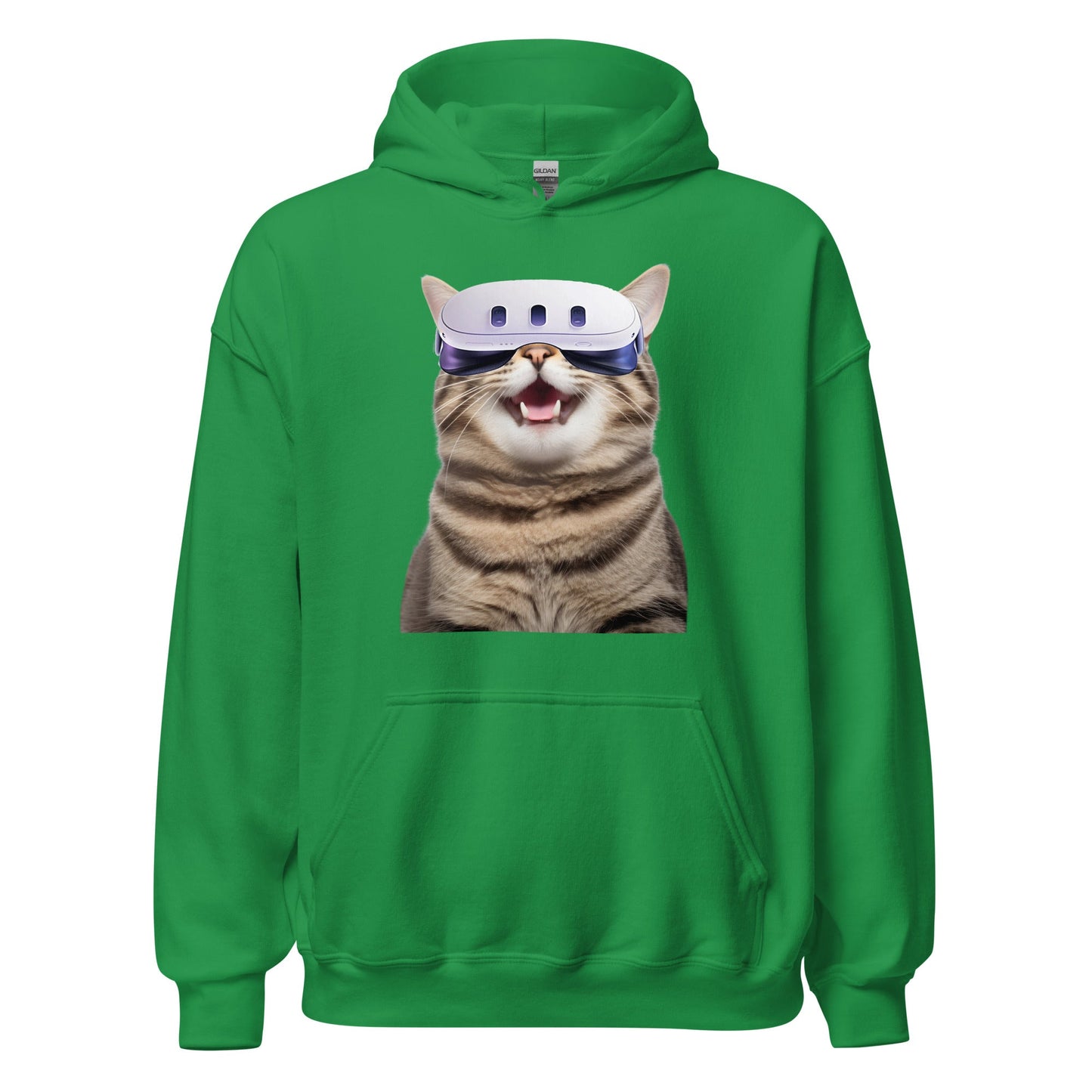 Oculus 3 VR Kitty Gamer Unisex Long Sleeve Hoodie - Premium Hoodie from Wanna Freestyle - Just $40! Shop now at Wanna Freestyle