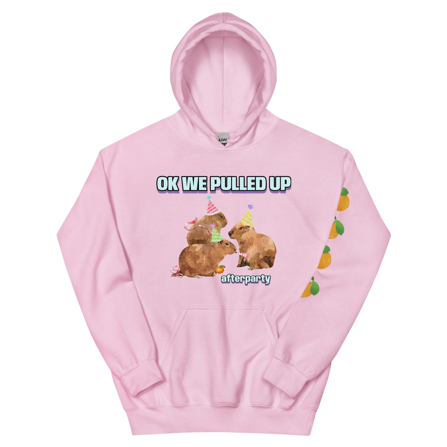 Ok We Pulled Up Capybara Afterparty Unisex Hoodie - Premium T-Shirt from Wanna Freestyle - Just $40! Shop now at Wanna Freestyle