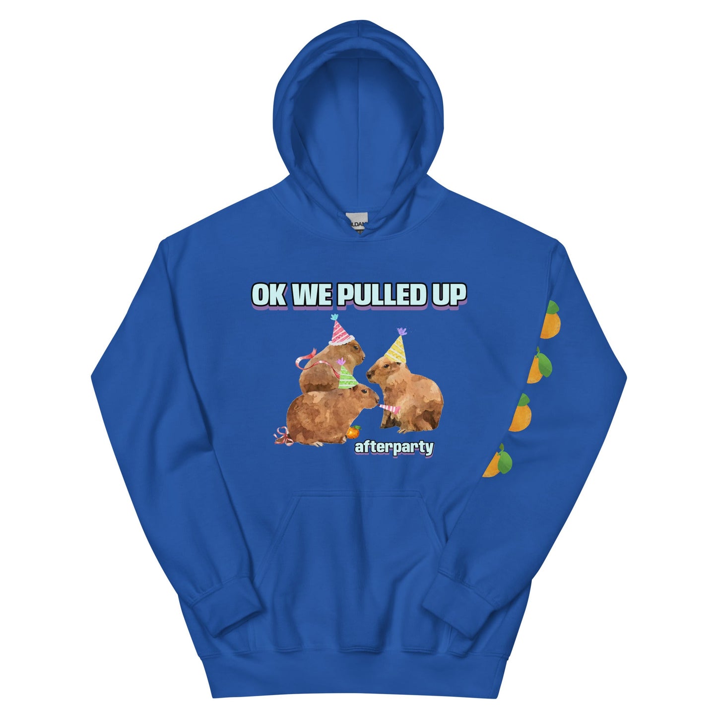 Ok We Pulled Up Capybara Afterparty Unisex Hoodie - Premium  from Wanna Freestyle - Just $40! Shop now at Wanna Freestyle