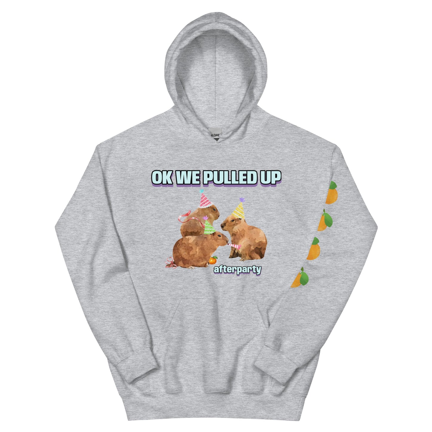 Ok We Pulled Up Capybara Afterparty Unisex Hoodie - Premium T-Shirt from Wanna Freestyle - Just $40! Shop now at Wanna Freestyle