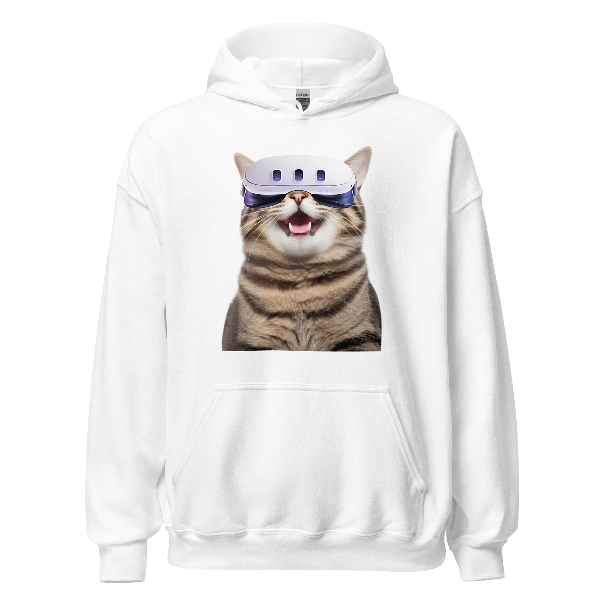 Oculus 3 VR Kitty Gamer Unisex Long Sleeve Hoodie - Premium Hoodie from Wanna Freestyle - Just $40! Shop now at Wanna Freestyle