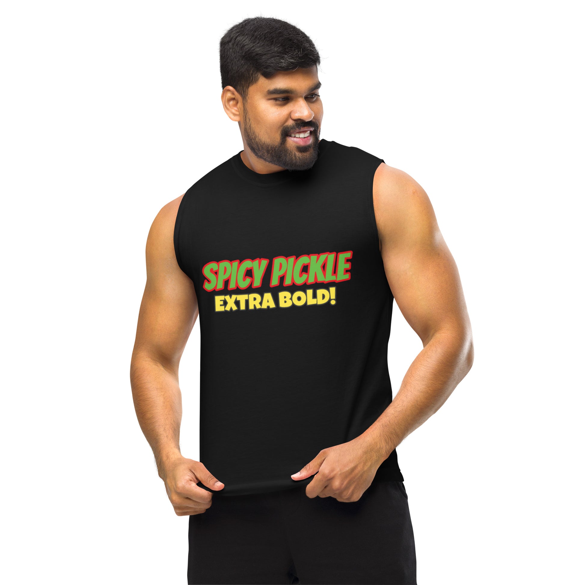 Spicy Pickle Muscle Shirt - Premium T-Shirt from Wanna Freestyle Designs - Just $24.99! Shop now at Wanna Freestyle Designs