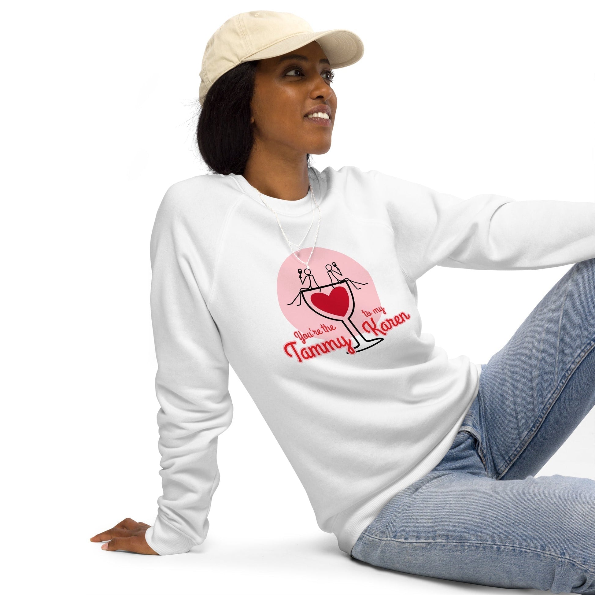 BFF - Unisex organic raglan sweatshirt - Premium Sweatshirt from Wanna Freestyle - Just $35! Shop now at Wanna Freestyle