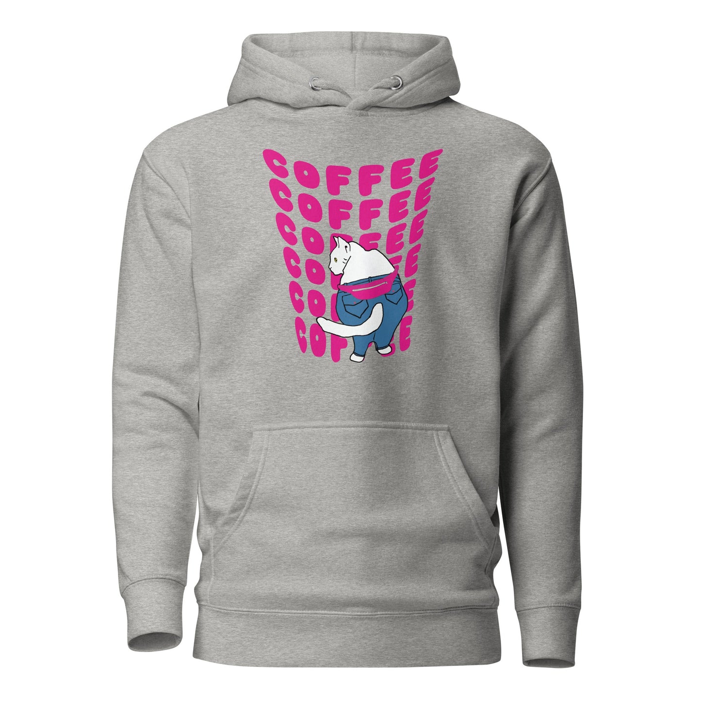 Boujee Coffee Kitty Unisex Hoodie - Premium Hoodie from Wanna Freestyle - Just $35! Shop now at Wanna Freestyle