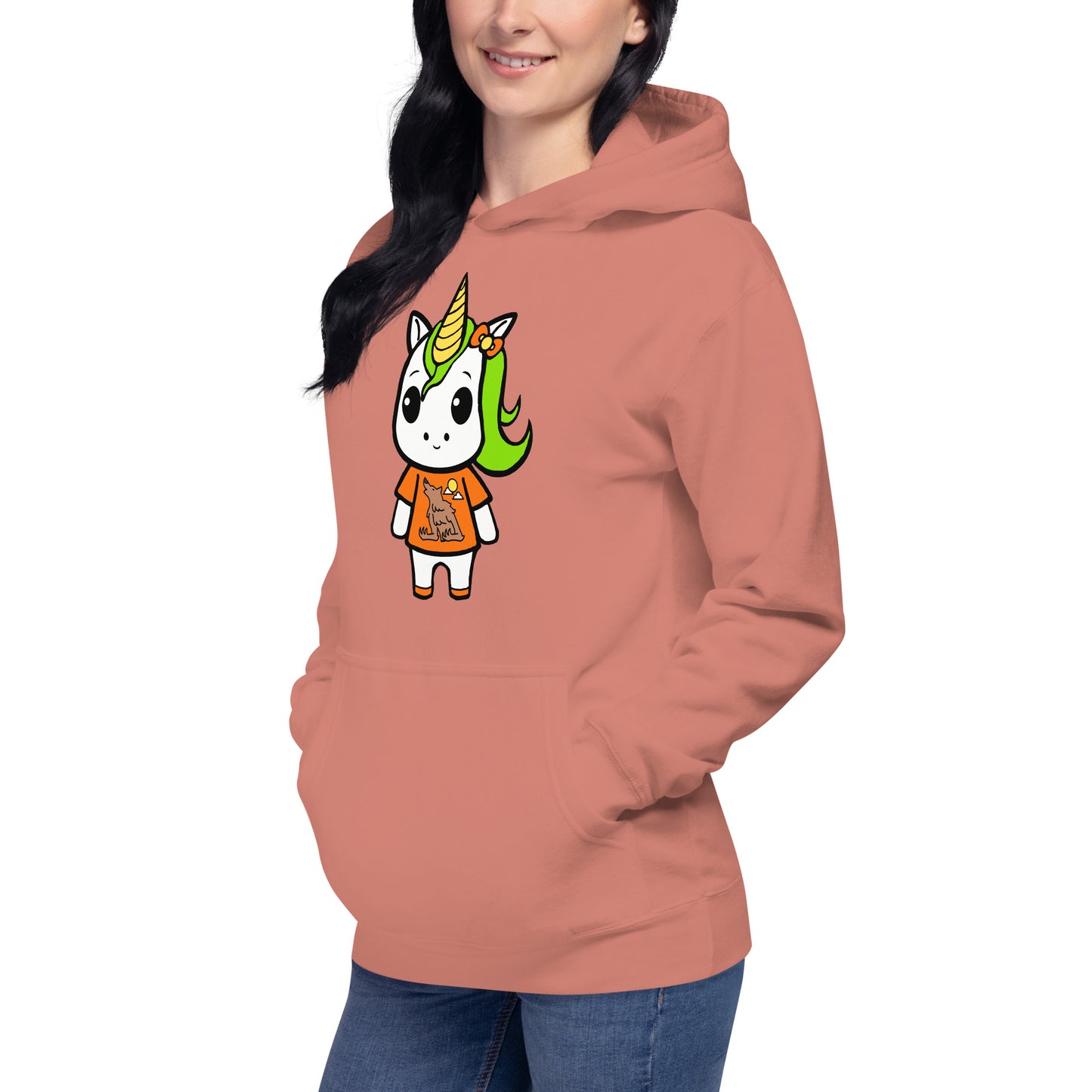 Halloween Lil Unicorn Unisex Hoodie - Premium Hoodie from Wanna Freestyle Designs - Just $39.99! Shop now at Wanna Freestyle Designs