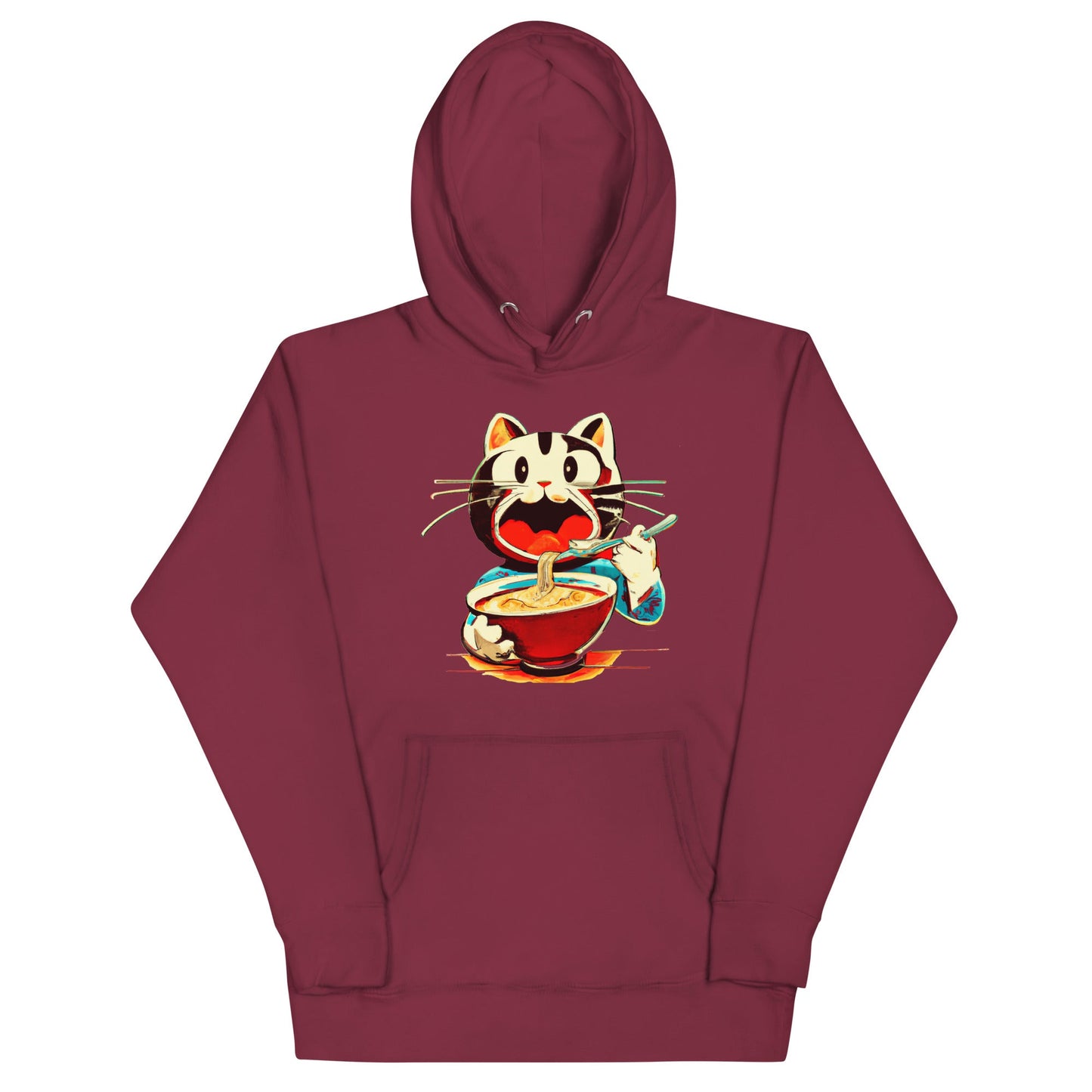 Ramen Noodles Kitty 2 Unisex Hoodie - Premium T-Shirt from Wanna Freestyle - Just $40! Shop now at Wanna Freestyle