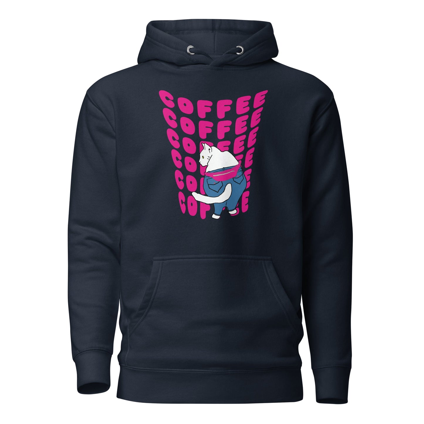 Boujee Coffee Kitty Unisex Hoodie - Premium Hoodie from Wanna Freestyle - Just $35! Shop now at Wanna Freestyle