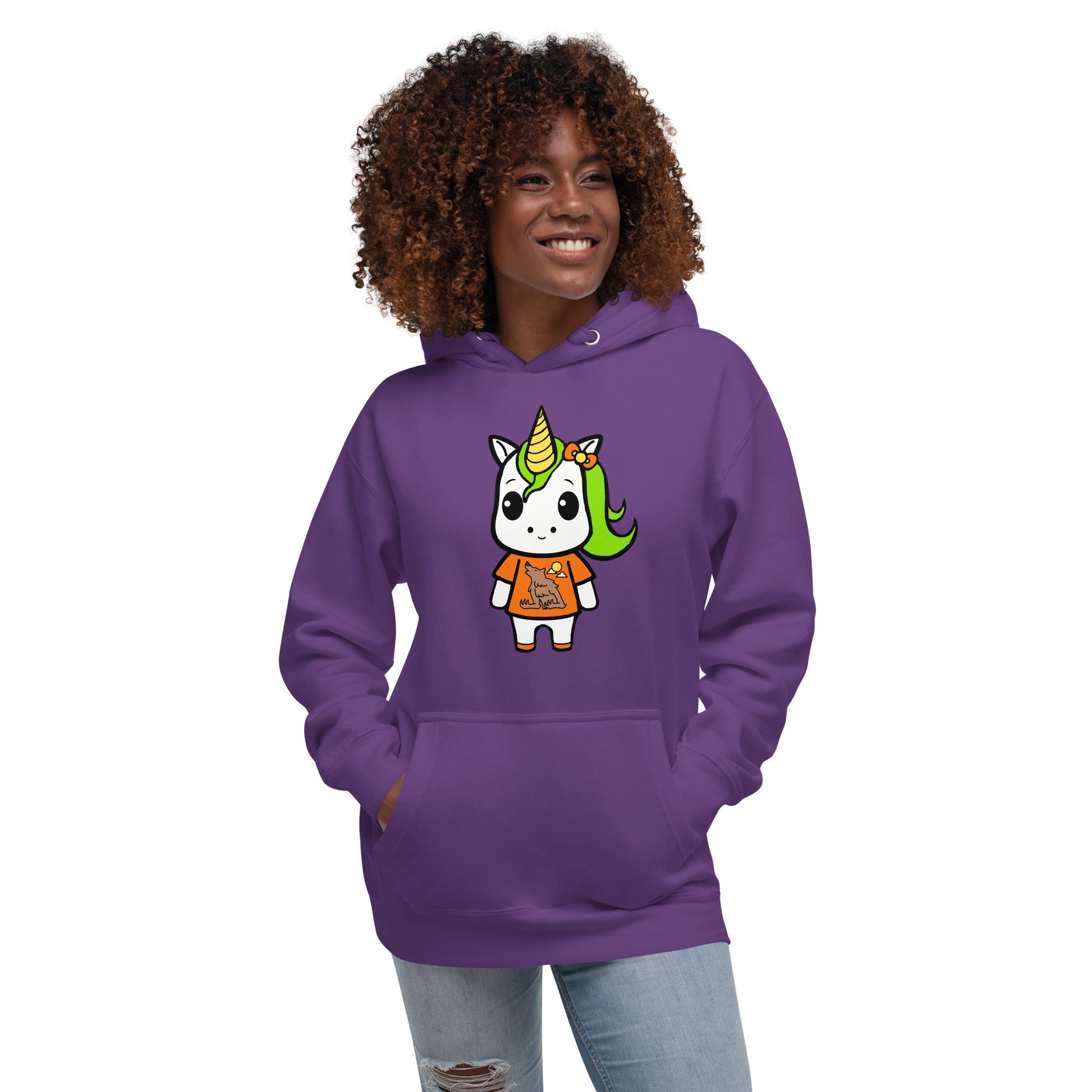 Halloween Lil Unicorn Unisex Hoodie - Premium Hoodie from Wanna Freestyle Designs - Just $39.99! Shop now at Wanna Freestyle Designs