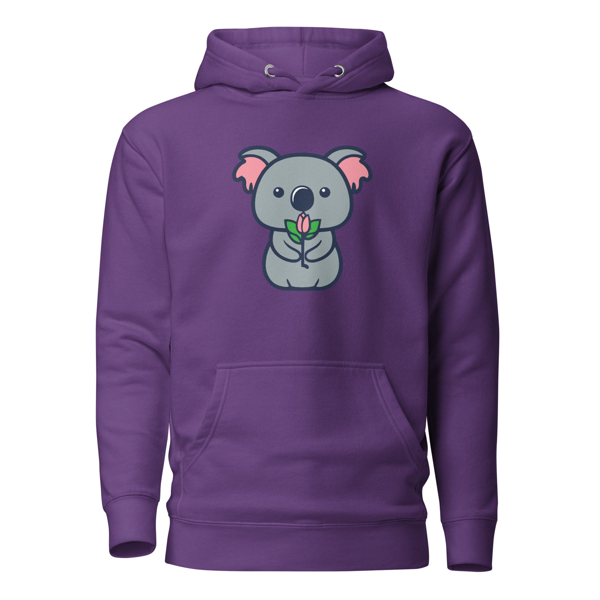 Koala Cutie Flower Unisex Hoodie - Premium Hoodie from Wanna Freestyle Designs - Just $39.99! Shop now at Wanna Freestyle Designs