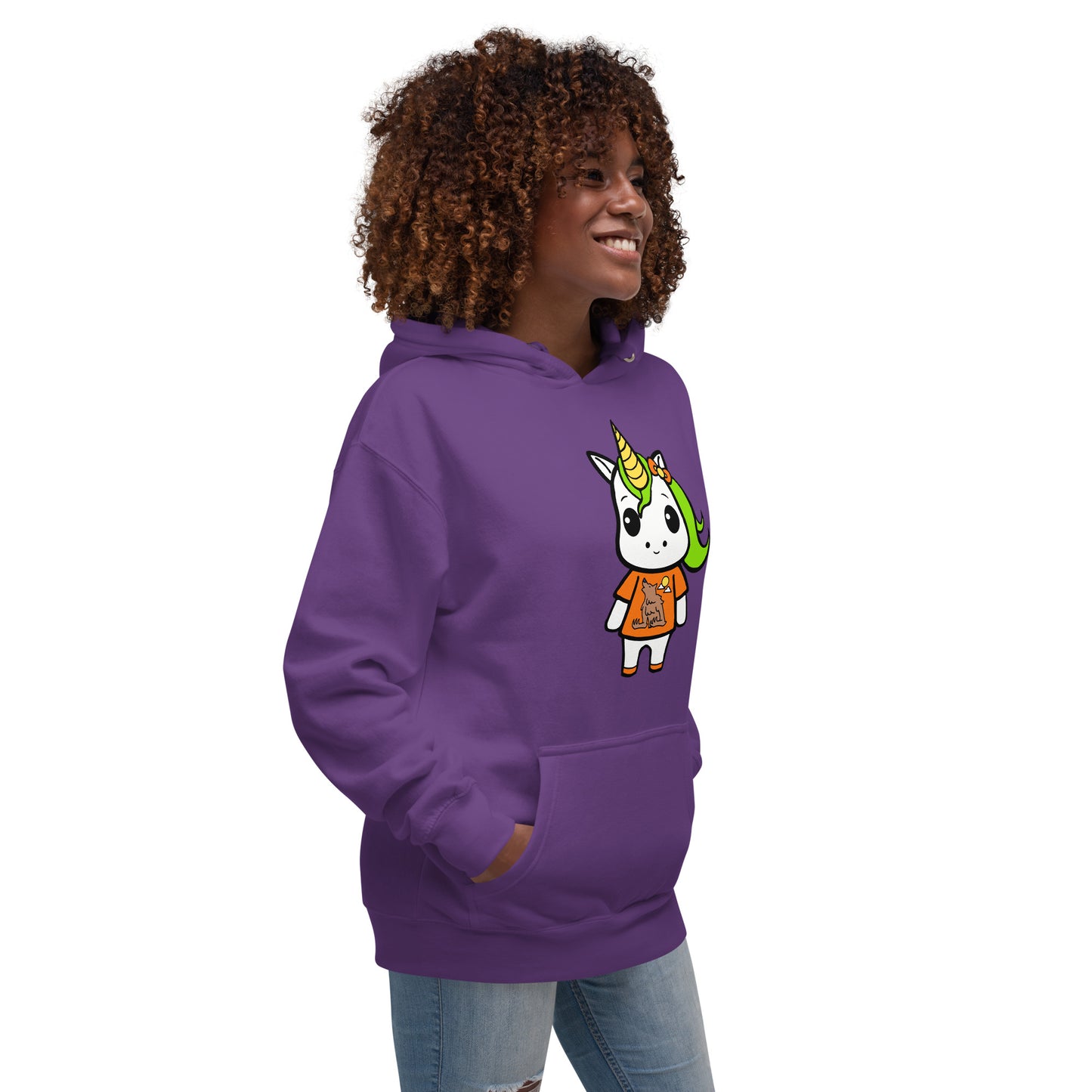 Halloween Lil Unicorn Unisex Hoodie - Premium Hoodie from Wanna Freestyle Designs - Just $39.99! Shop now at Wanna Freestyle Designs