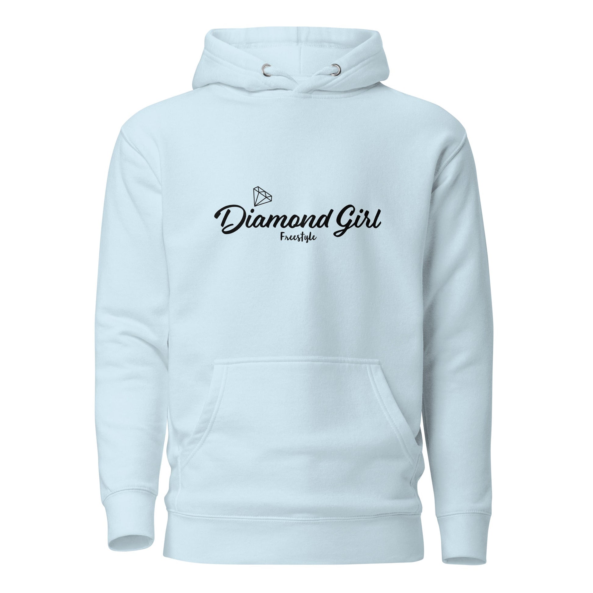 Diamond Girl Freestyle - Unisex Premium Hoodie - White - Premium Hoodie from Wanna Freestyle - Just $45! Shop now at Wanna Freestyle