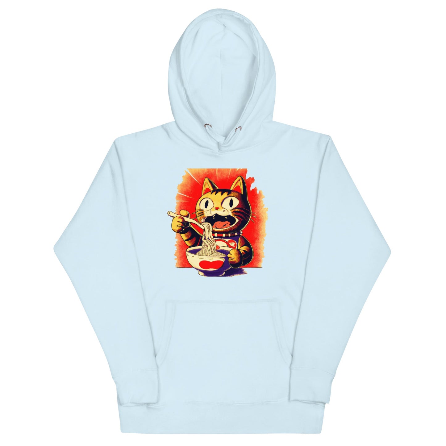 Ramen Noodles Kitty Unisex Hoodie - Premium T-Shirt from Wanna Freestyle - Just $40! Shop now at Wanna Freestyle