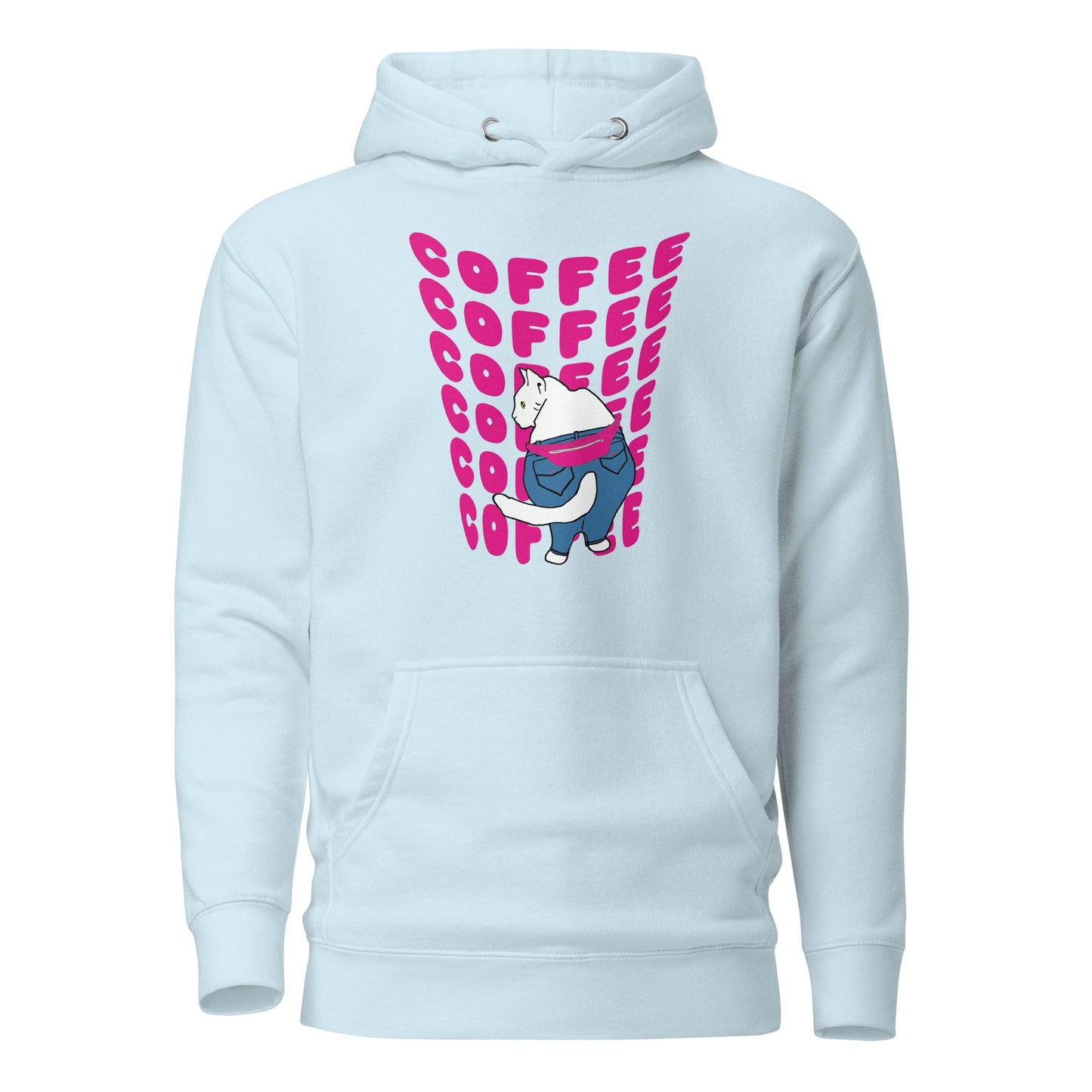 Boujee Coffee Kitty Unisex Hoodie - Premium Hoodie from Wanna Freestyle - Just $35! Shop now at Wanna Freestyle