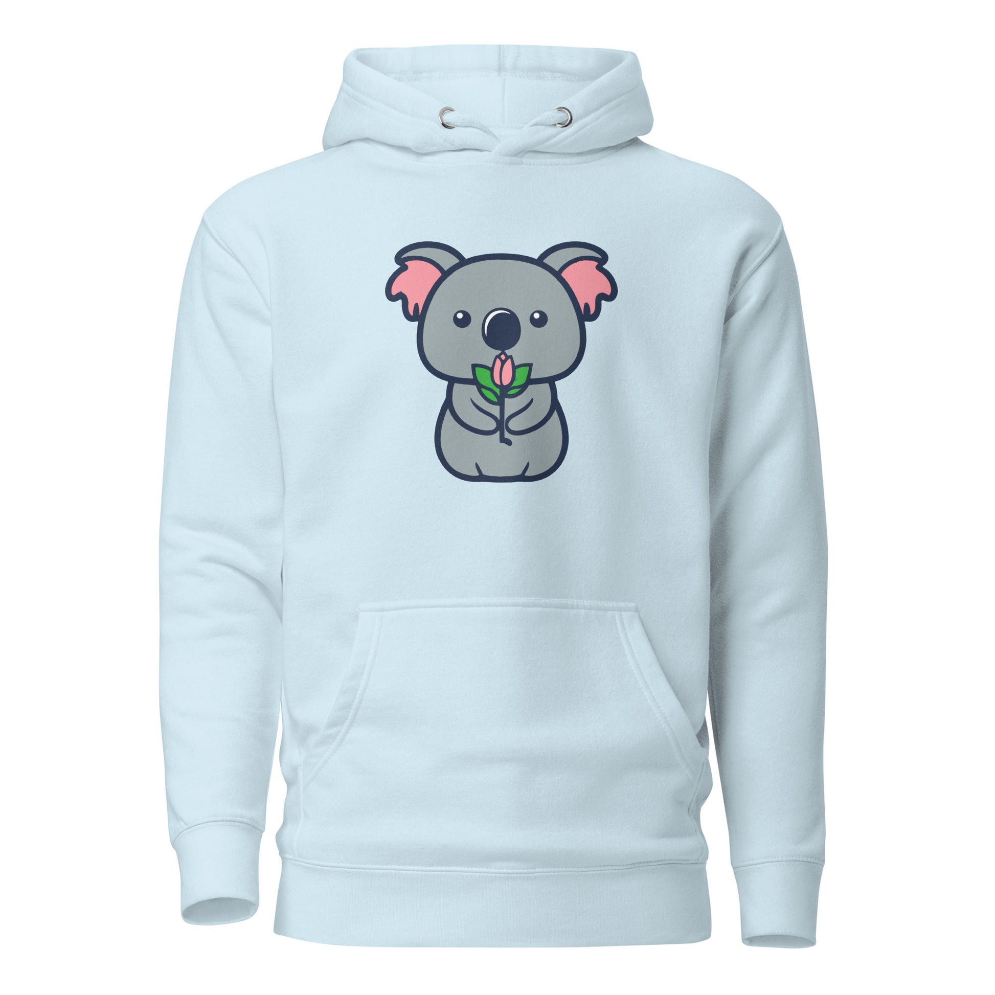 Koala Cutie Flower Unisex Hoodie - Premium Hoodie from Wanna Freestyle Designs - Just $39.99! Shop now at Wanna Freestyle Designs