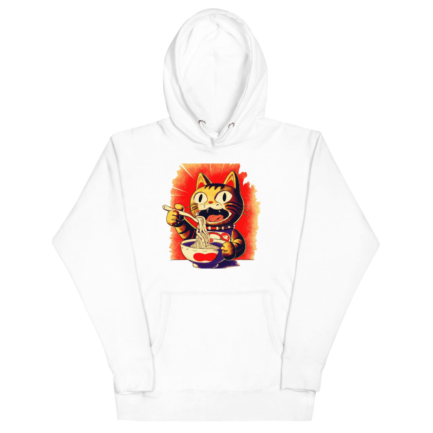 Ramen Noodles Kitty Unisex Hoodie - Premium T-Shirt from Wanna Freestyle - Just $40! Shop now at Wanna Freestyle