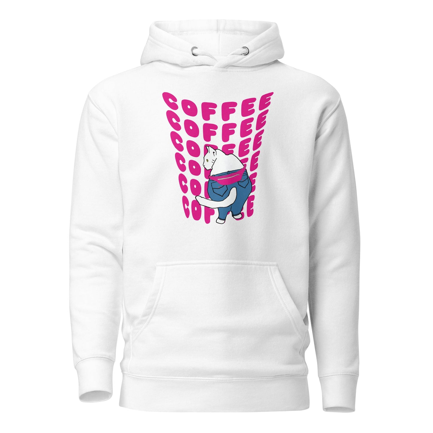 Boujee Coffee Kitty Unisex Hoodie - Premium Hoodie from Wanna Freestyle - Just $35! Shop now at Wanna Freestyle