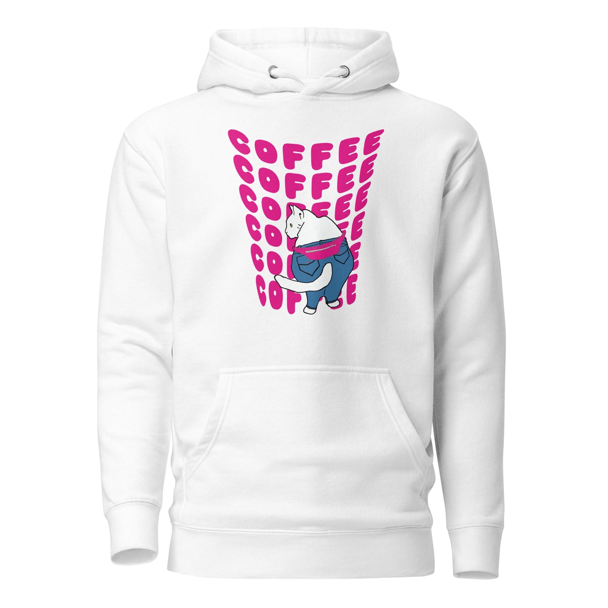 Boujee Coffee Kitty Unisex Hoodie - Premium Hoodie from Wanna Freestyle - Just $35! Shop now at Wanna Freestyle