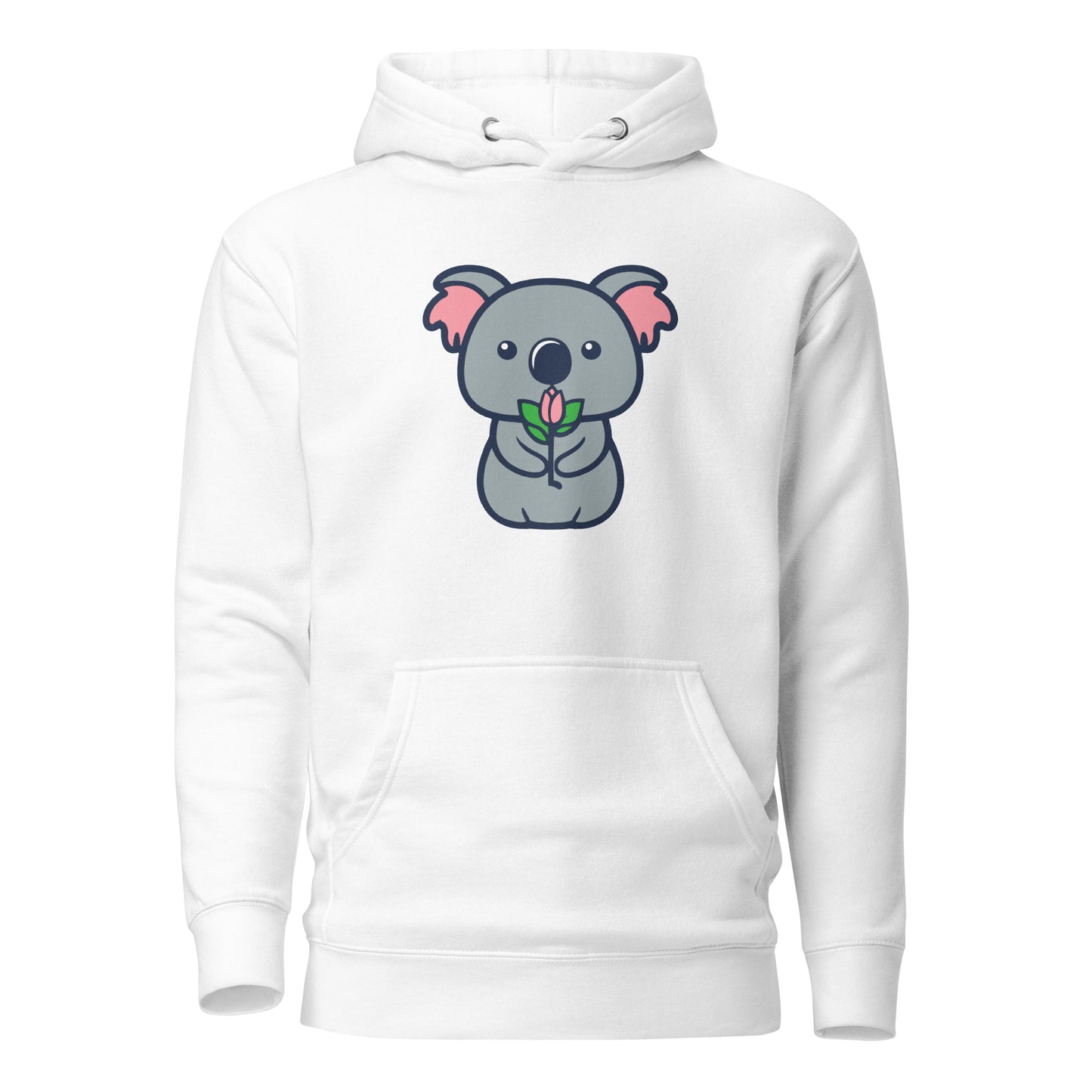 Koala Cutie Flower Unisex Hoodie - Premium Hoodie from Wanna Freestyle Designs - Just $39.99! Shop now at Wanna Freestyle Designs