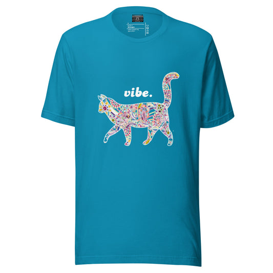 Paisley Rainbow Kitty Vibe Light Relaxed Fit Short Sleeve T-shirt - Premium T-Shirt from Wanna Freestyle - Just $19.99! Shop now at Wanna Freestyle