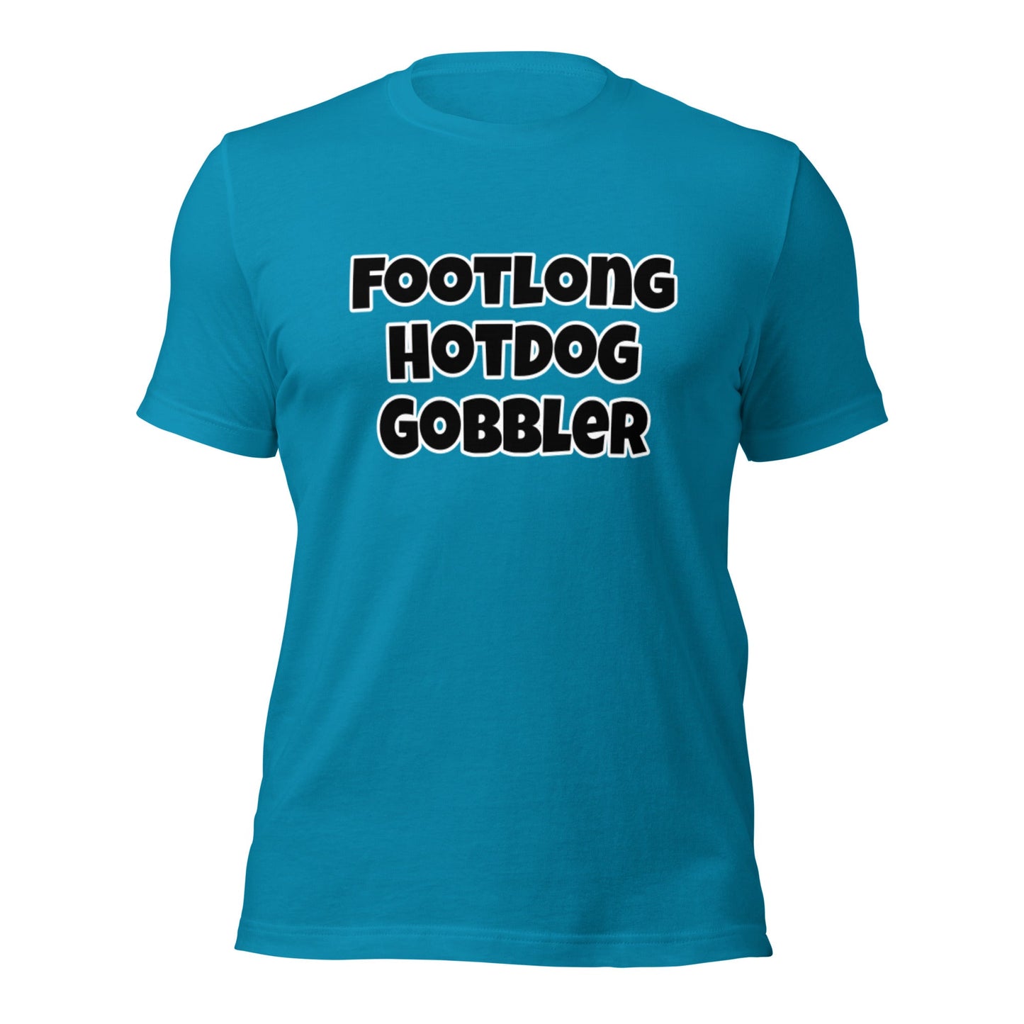 Footlong Hot Dog Gobbler 1 Unisex t-shirt - Premium T-Shirt from Wanna Freestyle - Just $18! Shop now at Wanna Freestyle