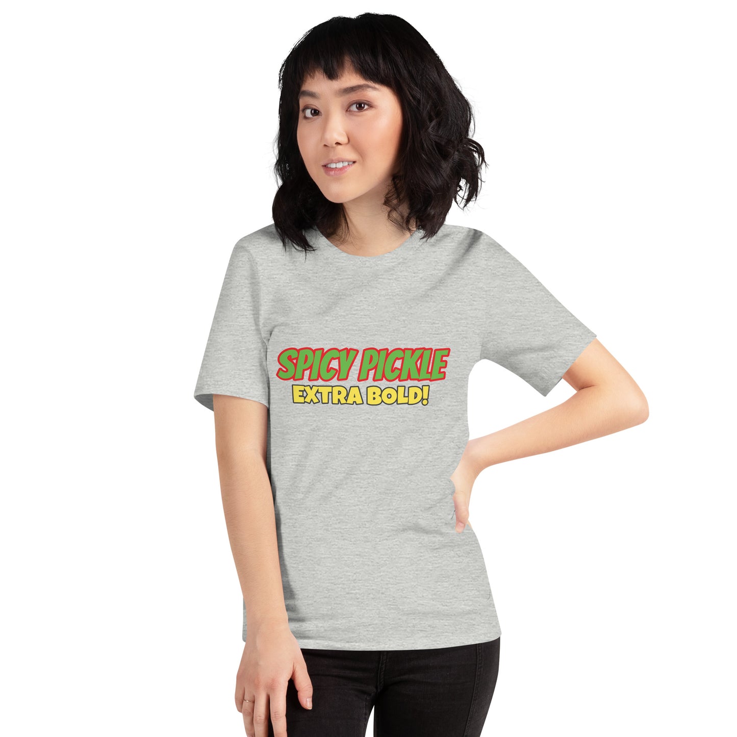 Spicy Pickle Extra Bold Unisex Short Sleeve T-shirt - Premium T-Shirt from Wanna Freestyle Designs - Just $25! Shop now at Wanna Freestyle Designs