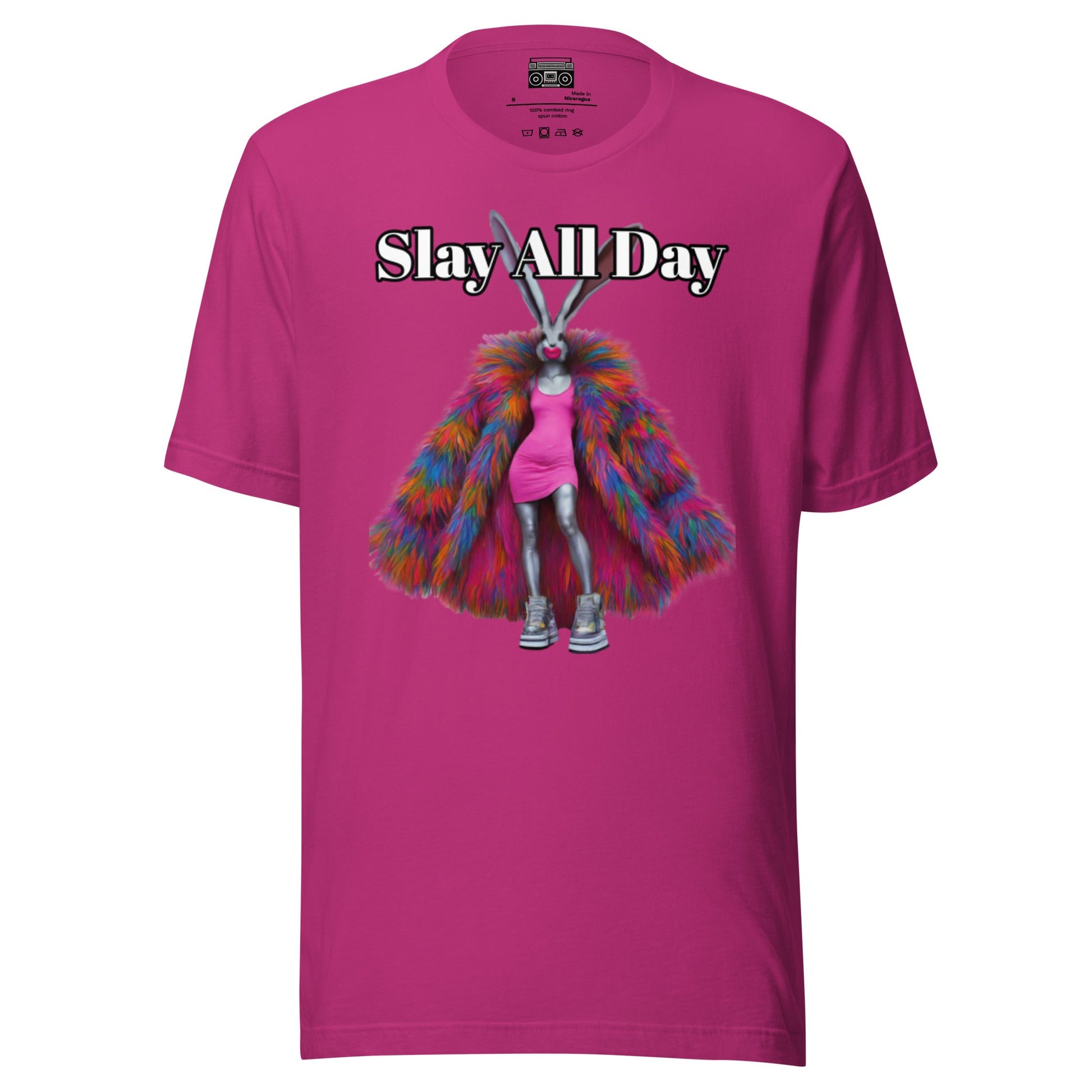 Slay All Day Bunny Unisex t-shirt - Premium T-Shirt from Wanna Freestyle - Just $19.99! Shop now at Wanna Freestyle