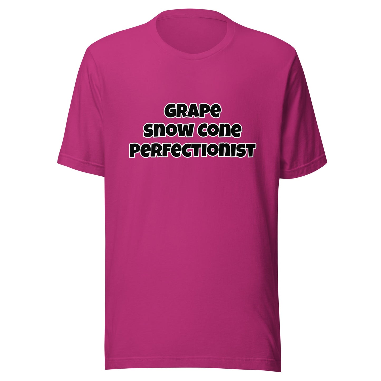 Grape Snow Cone Perfectionist Unisex T-shirt - Premium T-Shirt from Wanna Freestyle - Just $17.99! Shop now at Wanna Freestyle