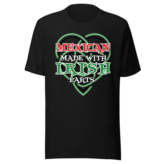 Mexican made with Irish Parts Unisex t-shirt - Premium T-Shirt from Wanna Freestyle - Just $19.99! Shop now at Wanna Freestyle