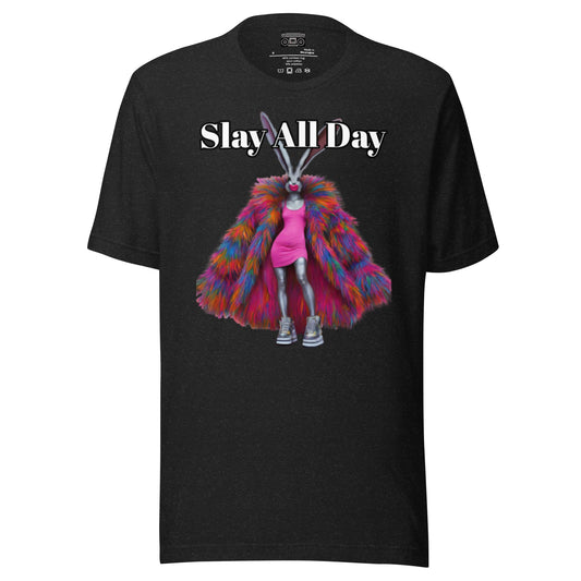 Slay All Day Bunny Unisex t-shirt - Premium T-Shirt from Wanna Freestyle - Just $19.99! Shop now at Wanna Freestyle